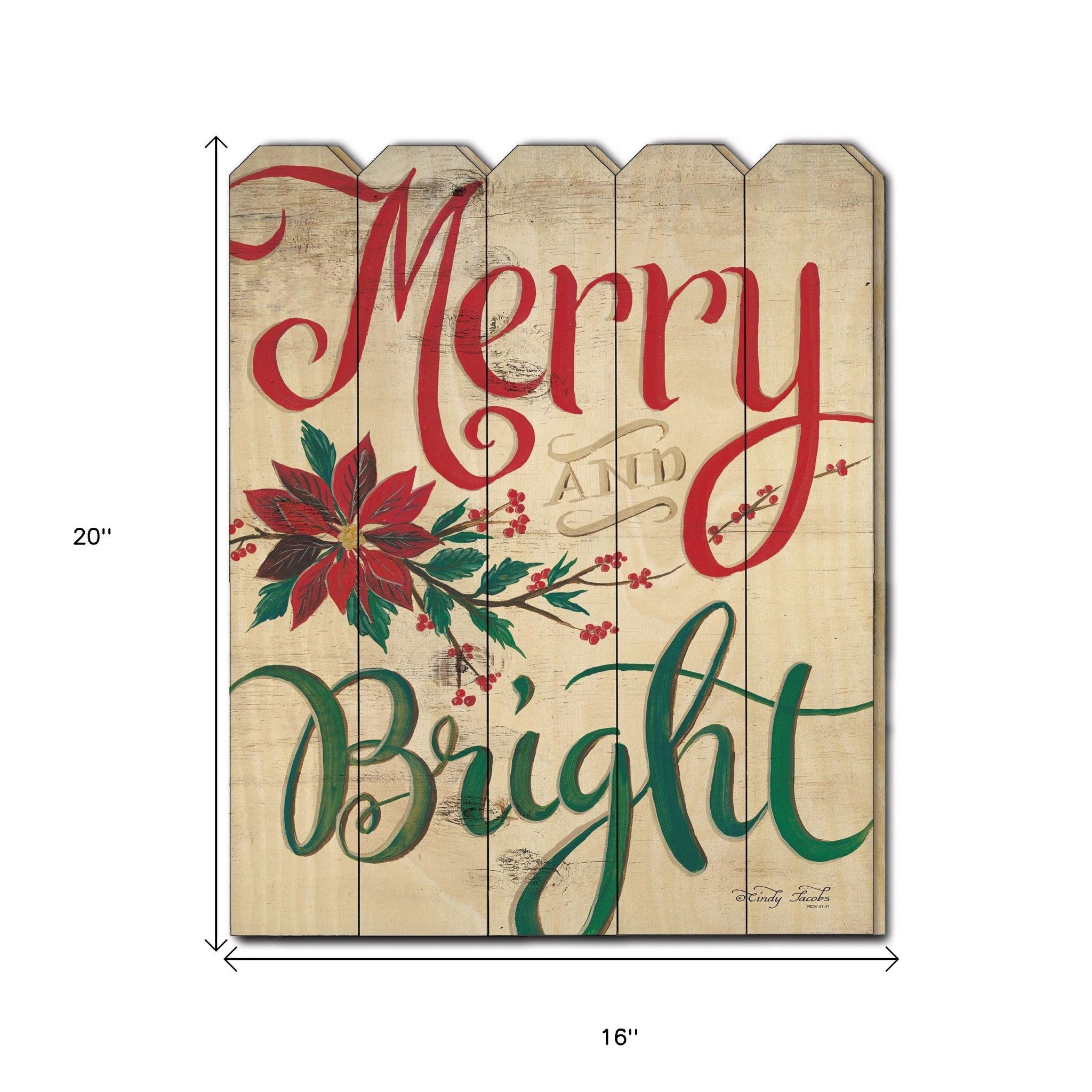 Merry & Bright Unframed Print Wall Art