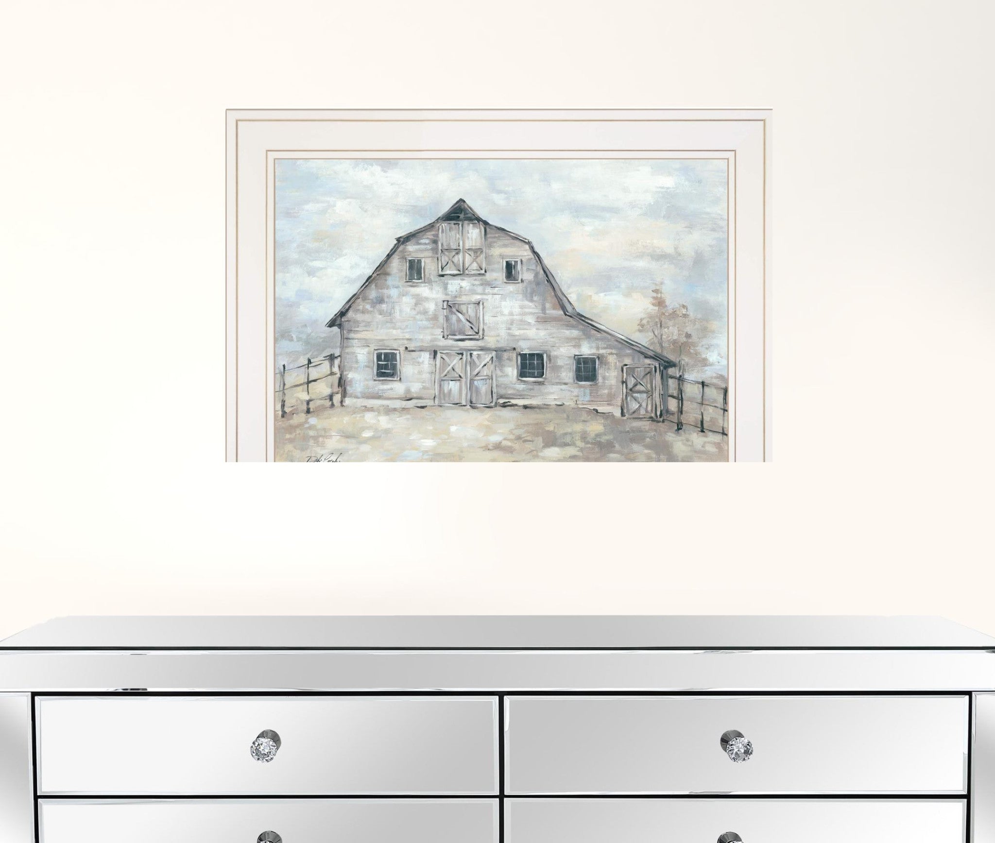 Rustic Beauty 1 White Framed Print Wall Art