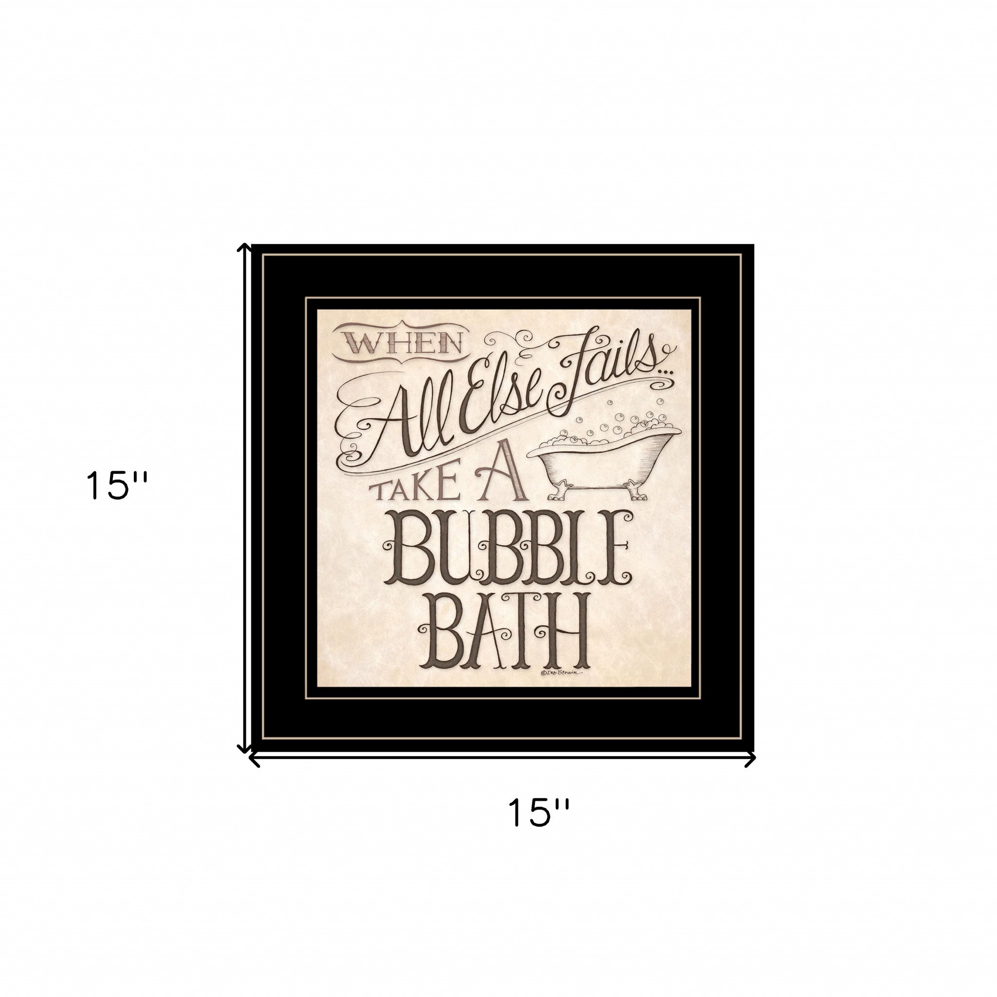 When All Else Fails 3 Black Framed Print Wall Art