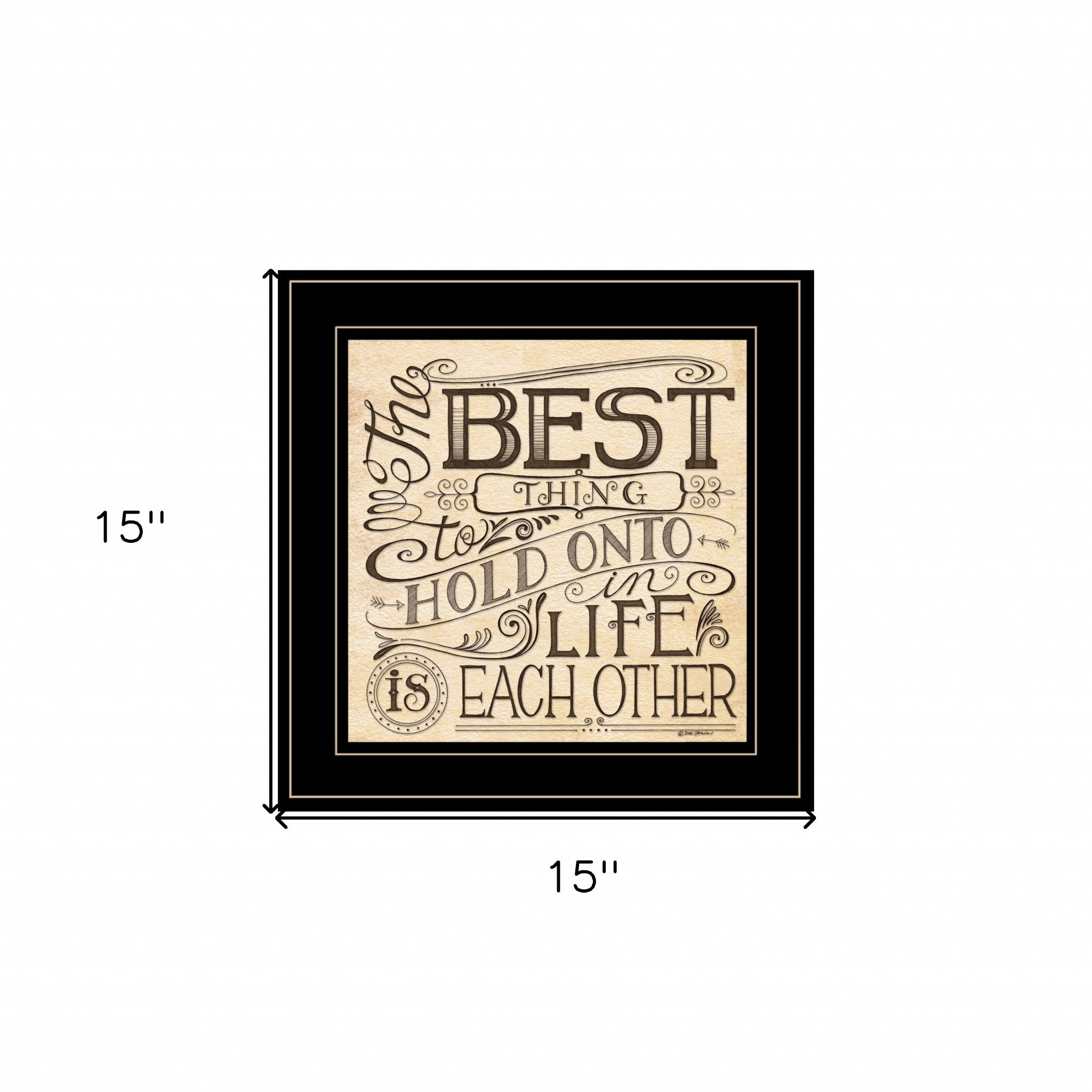 Each Other 3 Black Framed Print Wall Art