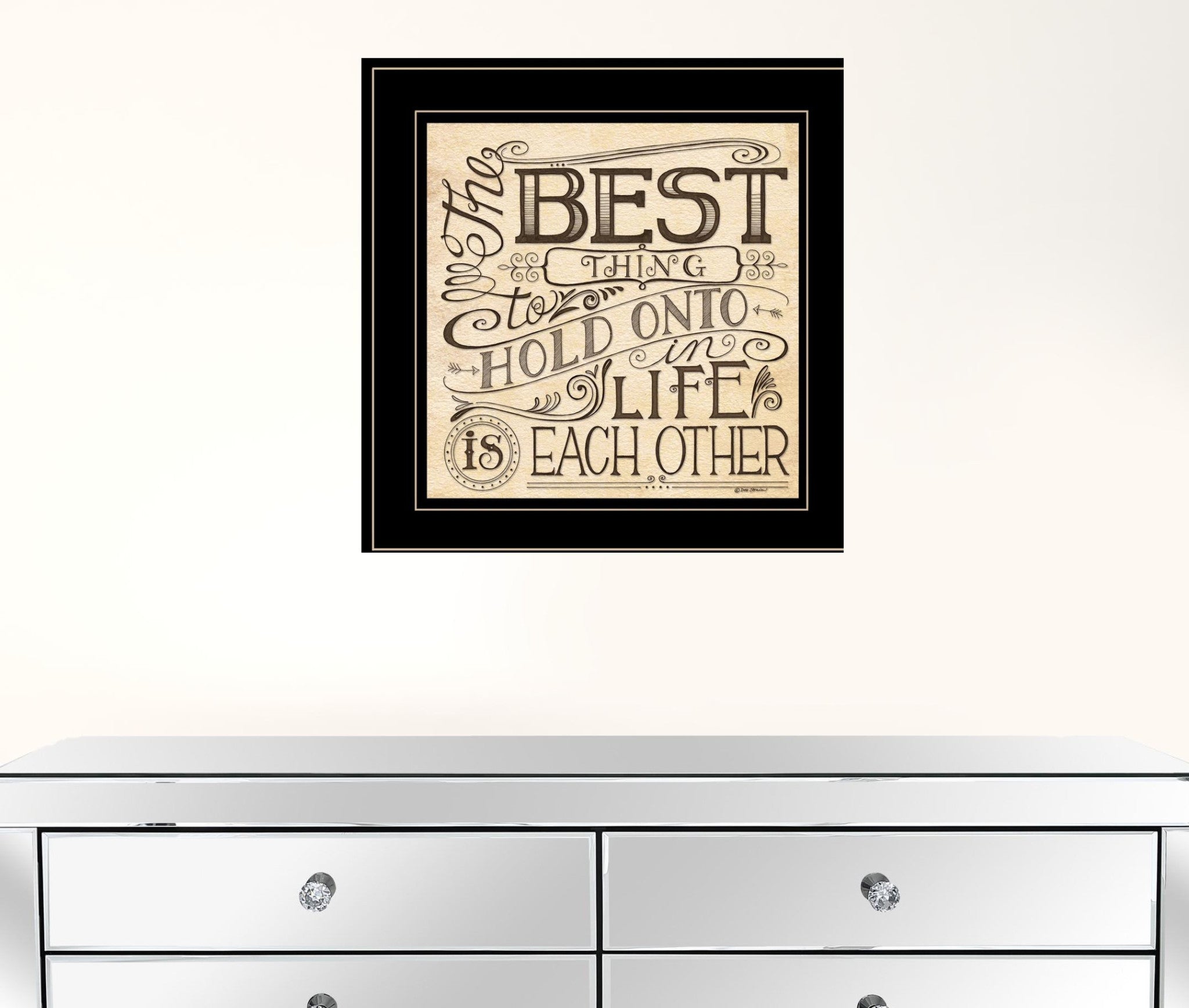 Each Other 3 Black Framed Print Wall Art