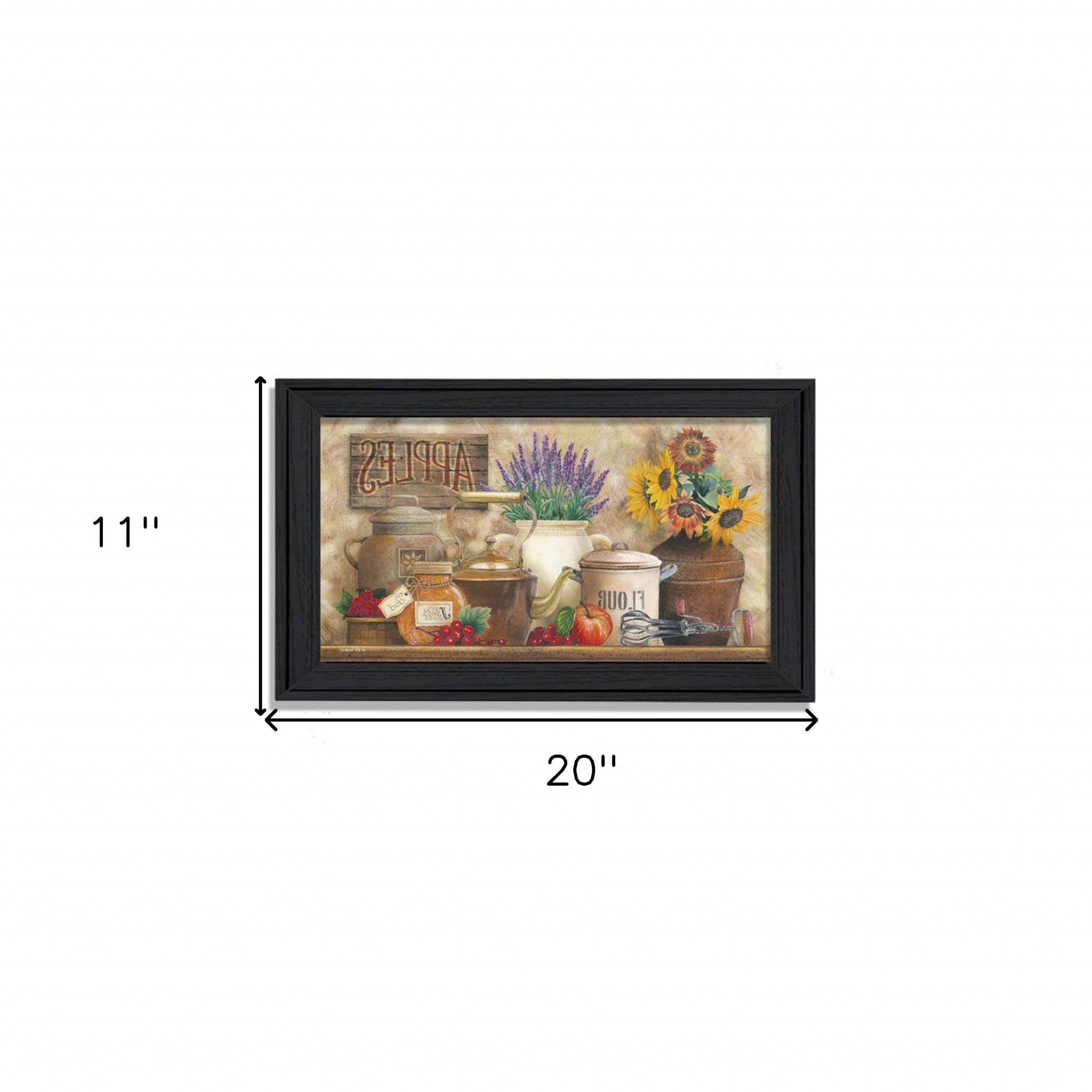 Antique Kitchen 3 Black Framed Print Wall Art