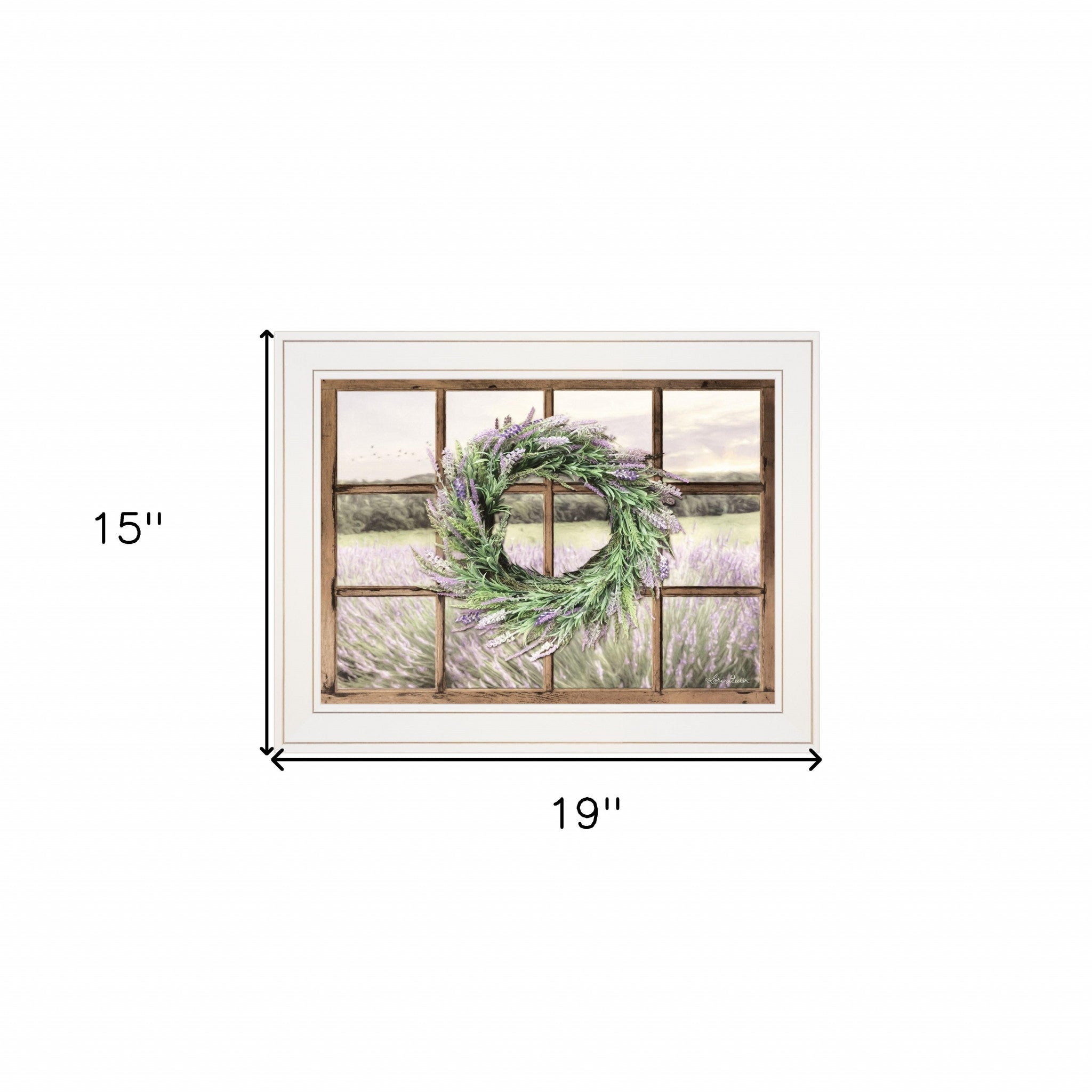 Country Gazing 3 White Framed Print Wall Art