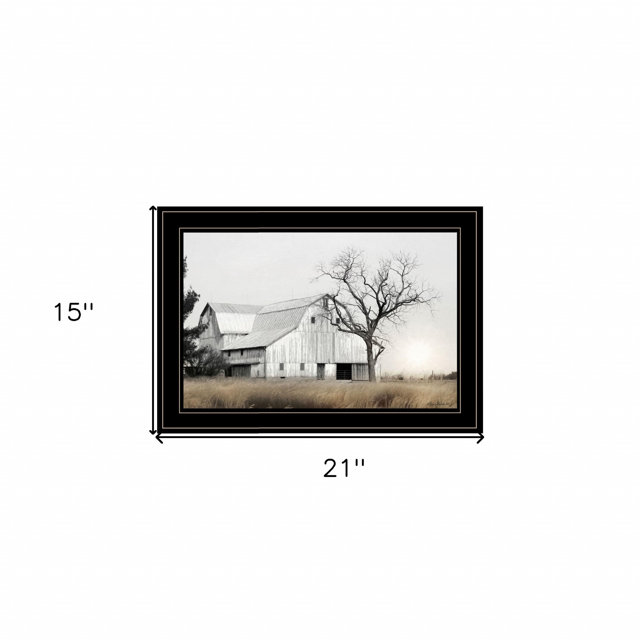 Ohio Fields I 2 Black Framed Print Wall Art