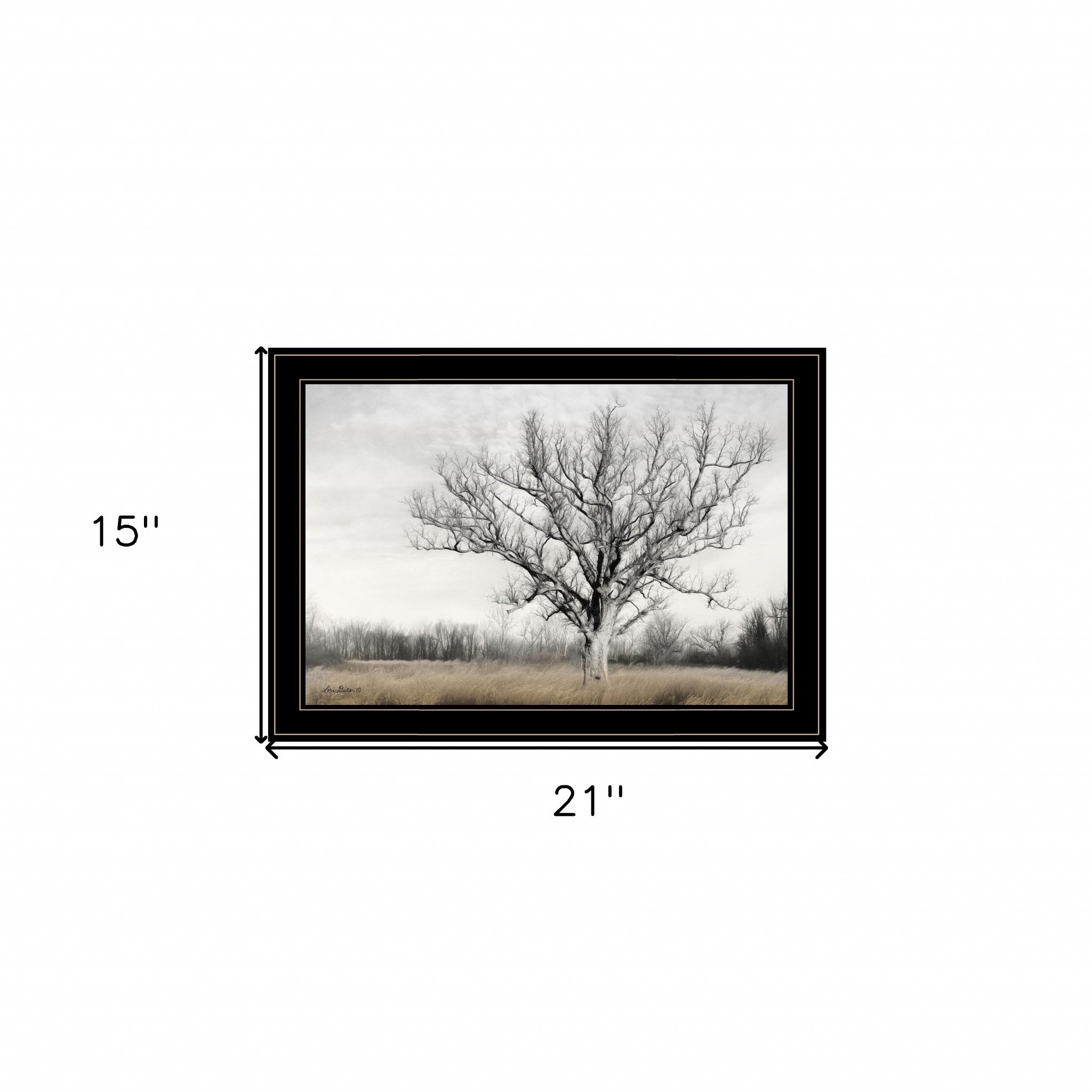 Earth & Sky 2 Black Framed Print Wall Art