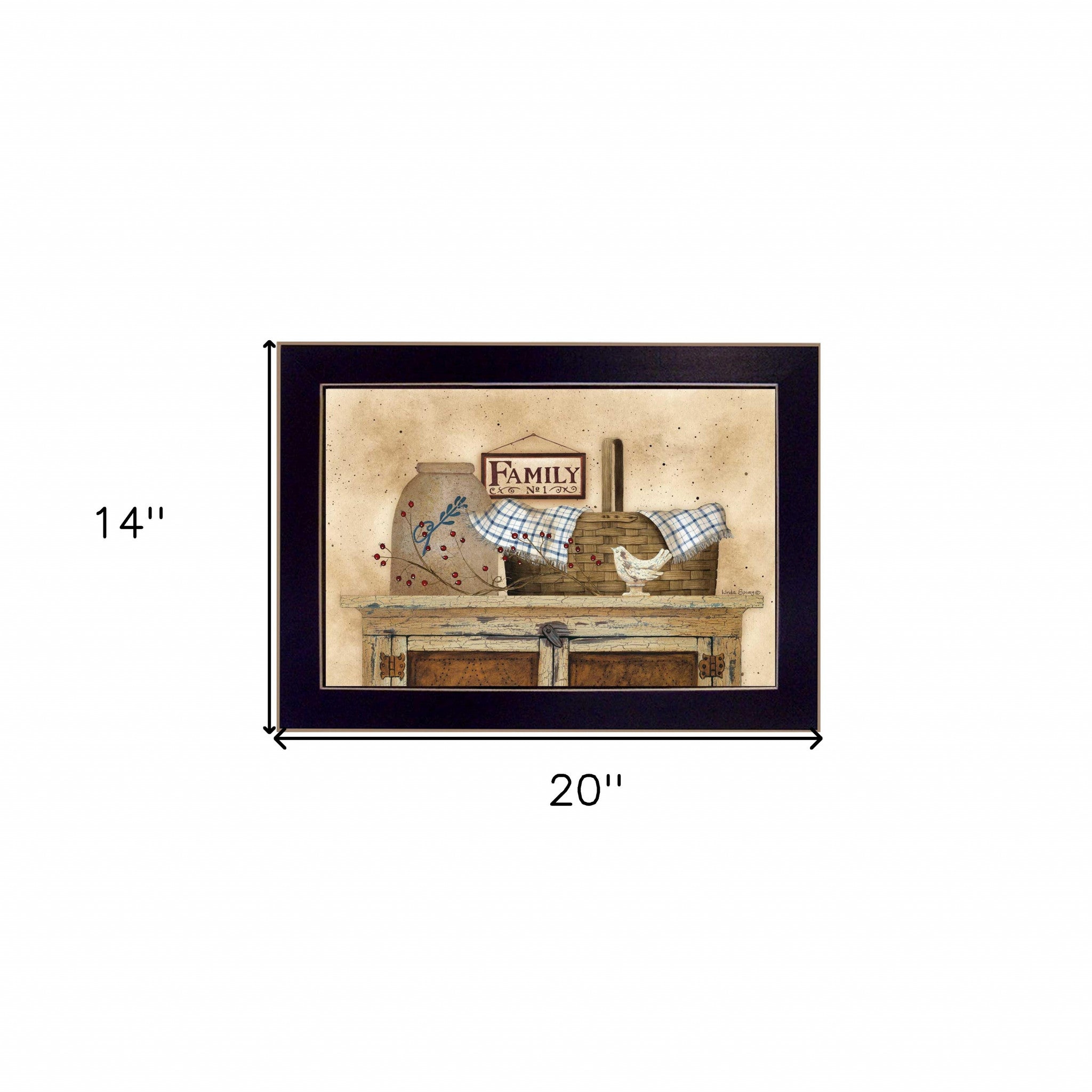 Family Still Life 2 Black Framed Print Wall Art