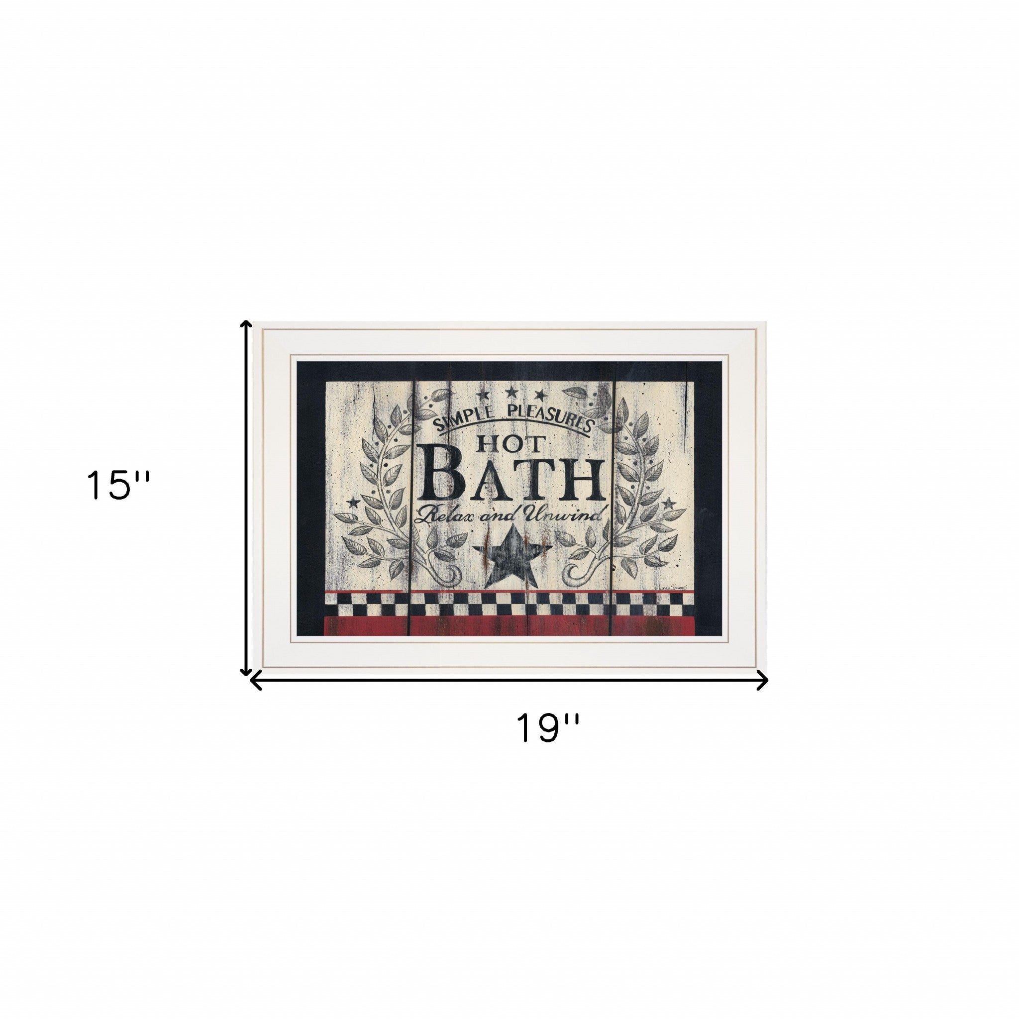 Hot Bath 13 White Framed Print Wall Art