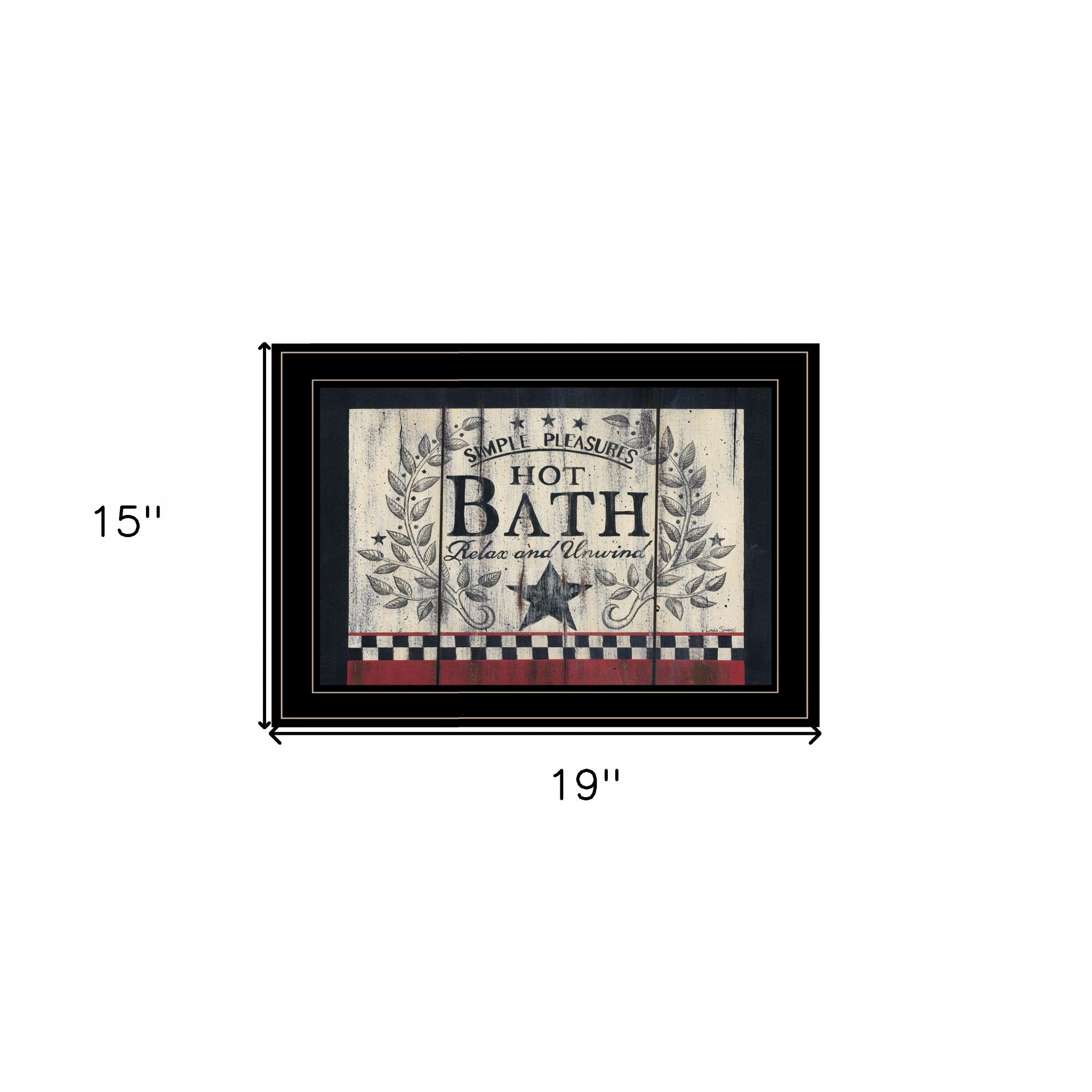 Hot Bath 14 Black Framed Print Wall Art