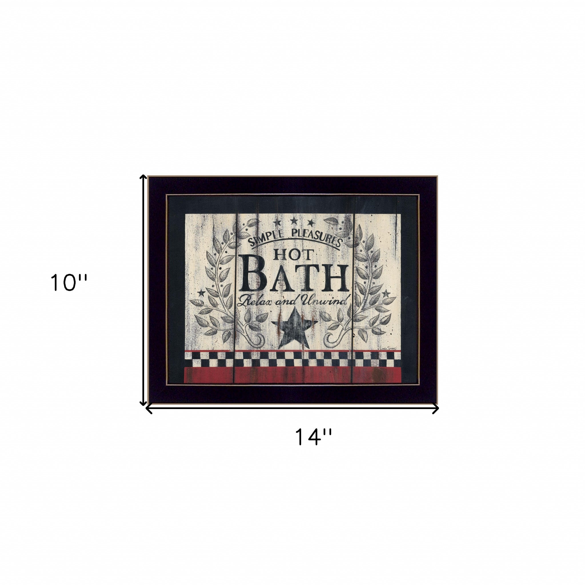 Hot Bath 15 Black Framed Print Wall Art