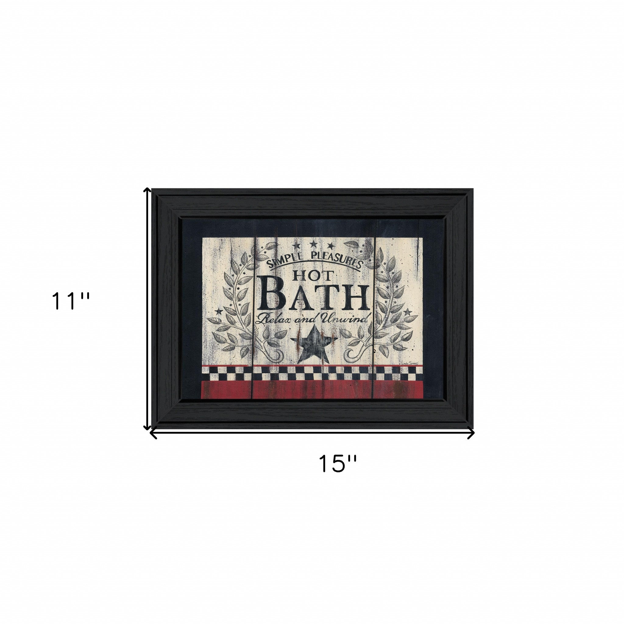 Hot Bath 2 Black Framed Print Wall Art