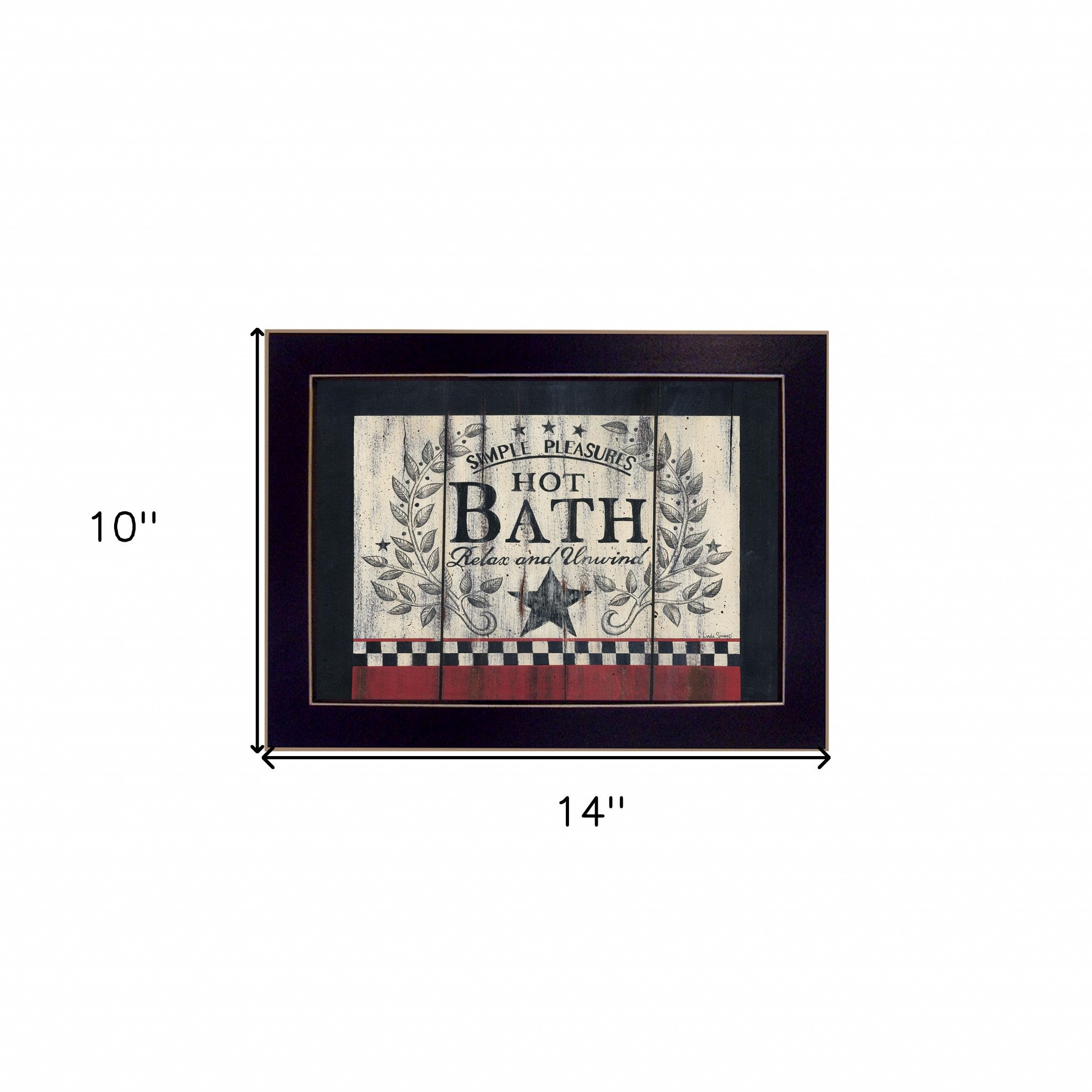 Hot Bath 3 Black Framed Print Wall Art