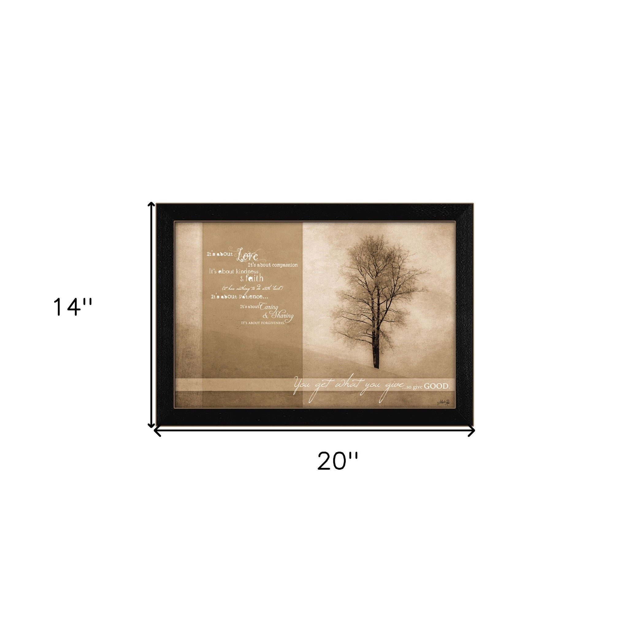 Its About Love 2 Black Framed Print Wall Art