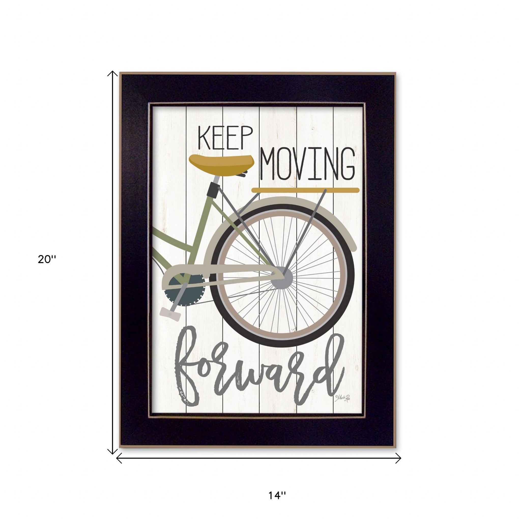 Moving Forward Black Framed Print Wall Art