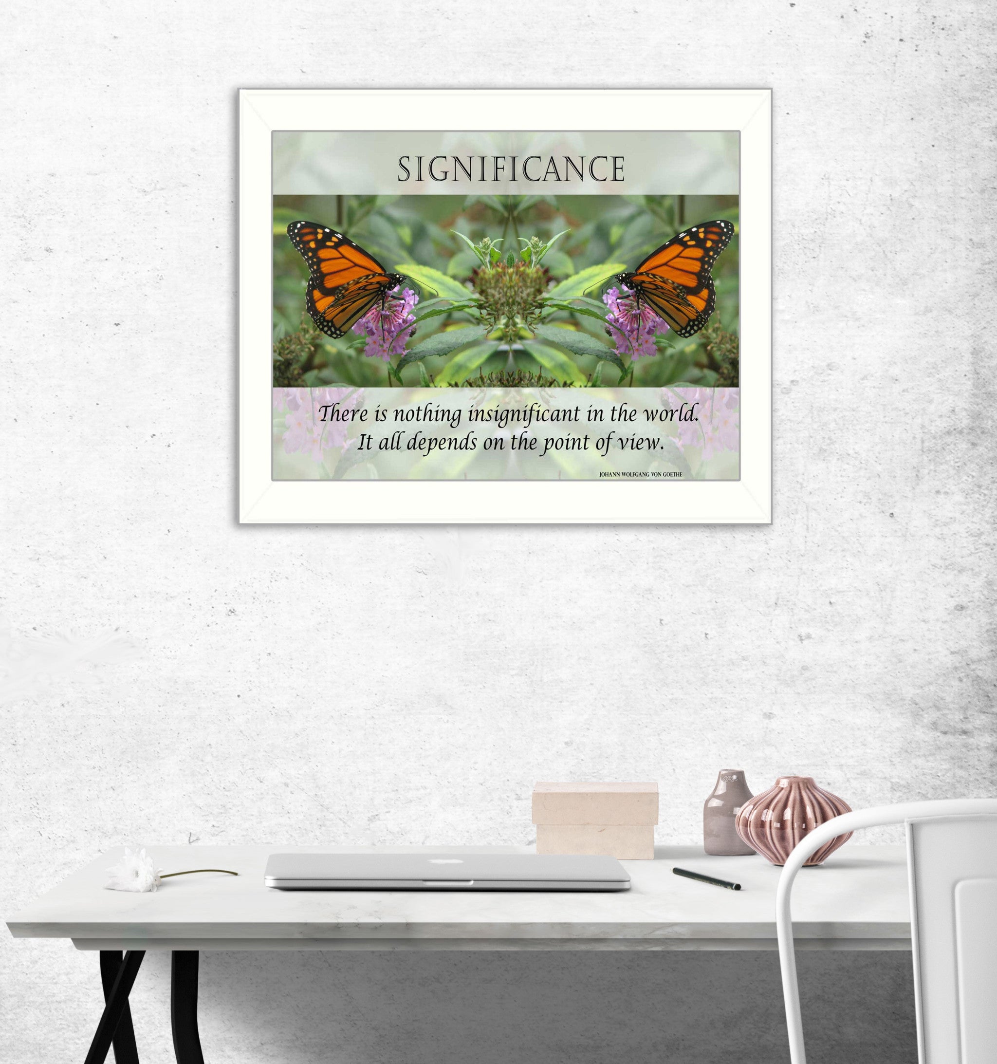 Significance 4 White Framed Print Wall Art