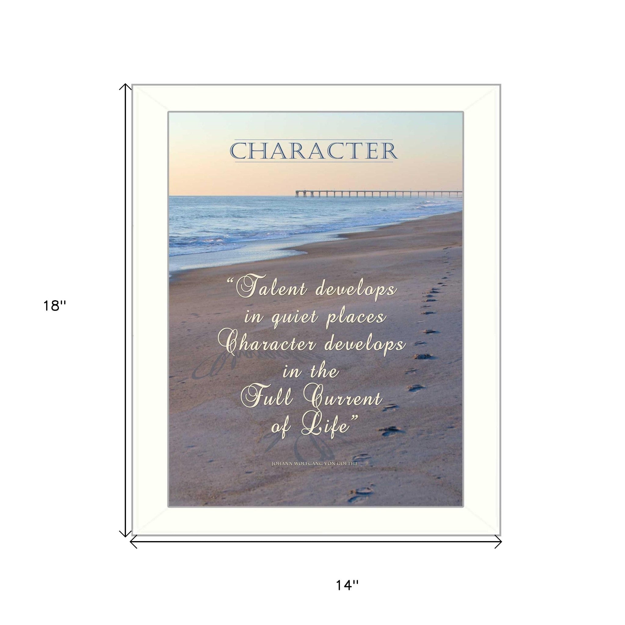 Character 4 White Framed Print Wall Art