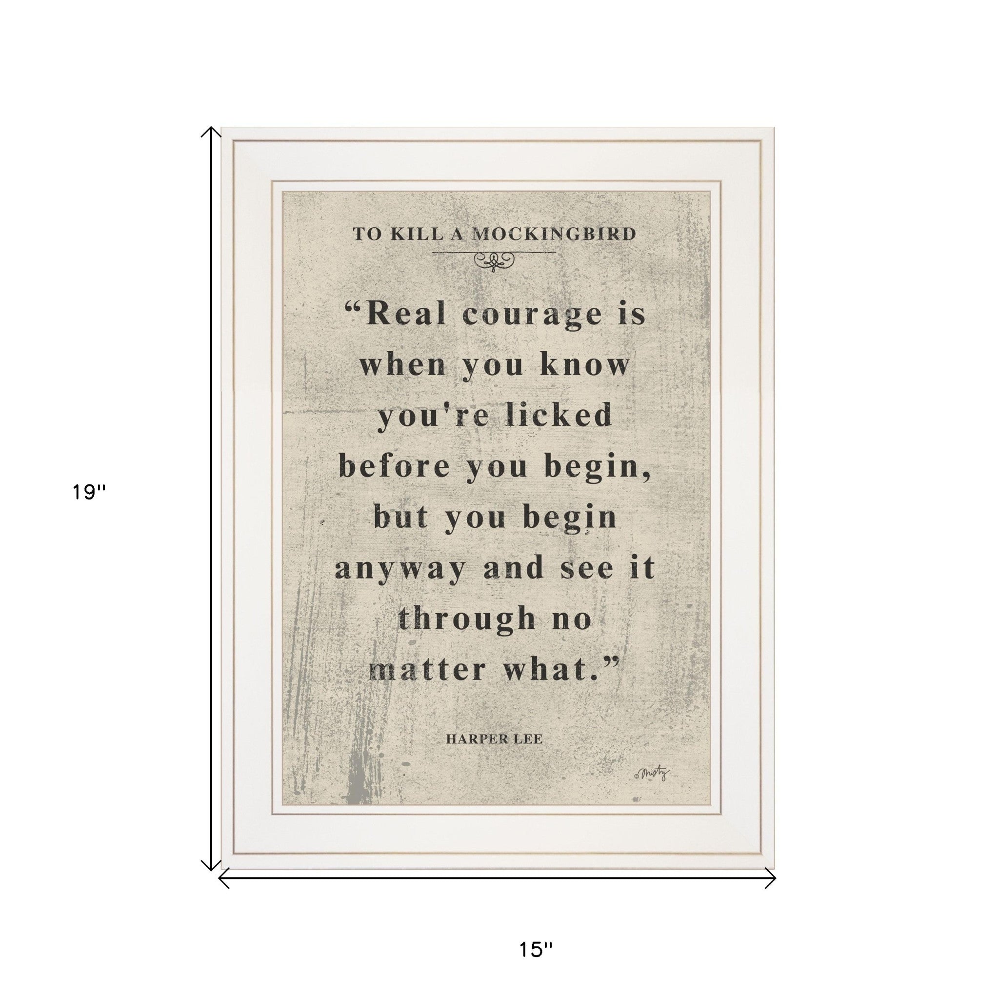 Book Quote Vi 1 White Framed Print Wall Art