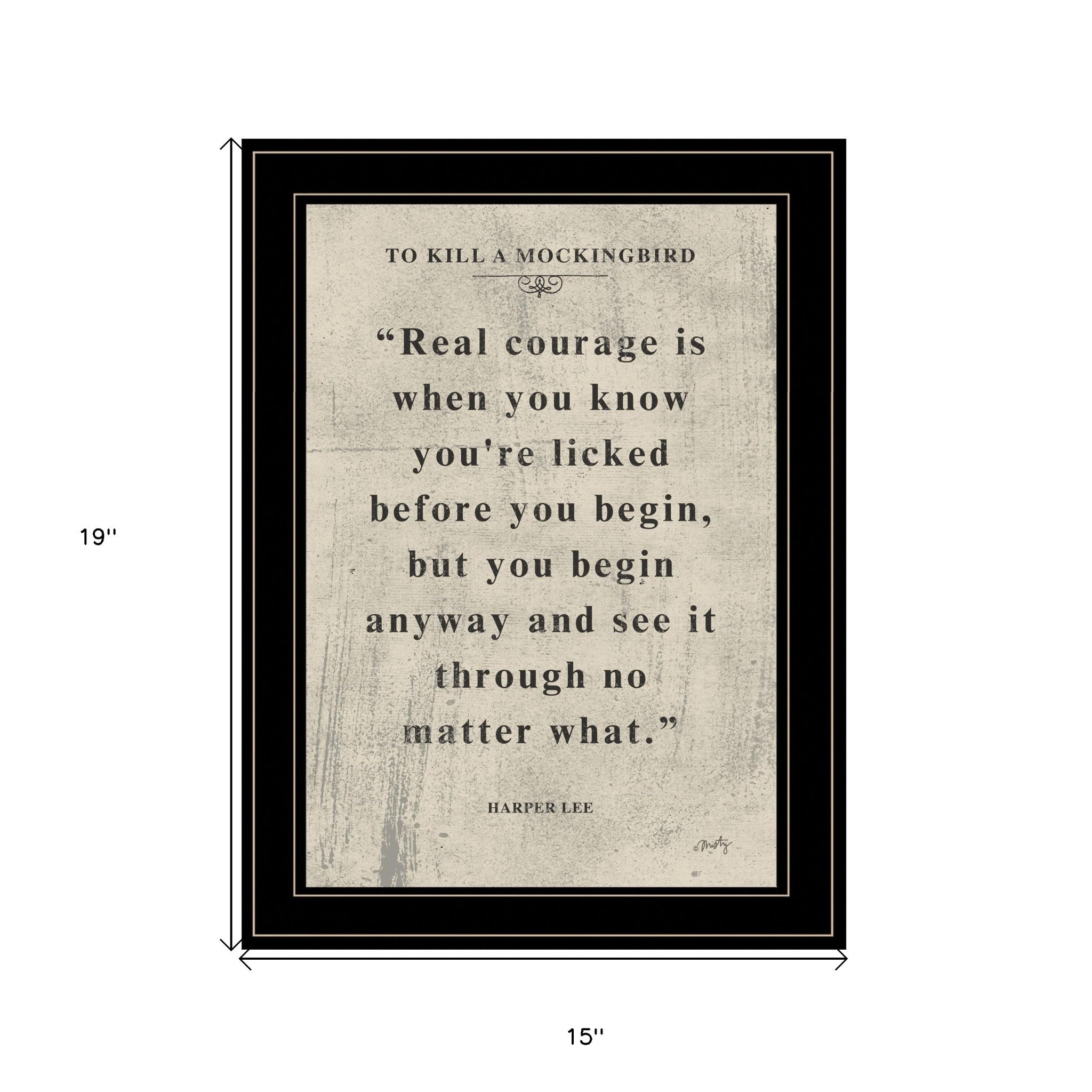 Book Quote Vi 2 Black Framed Print Wall Art