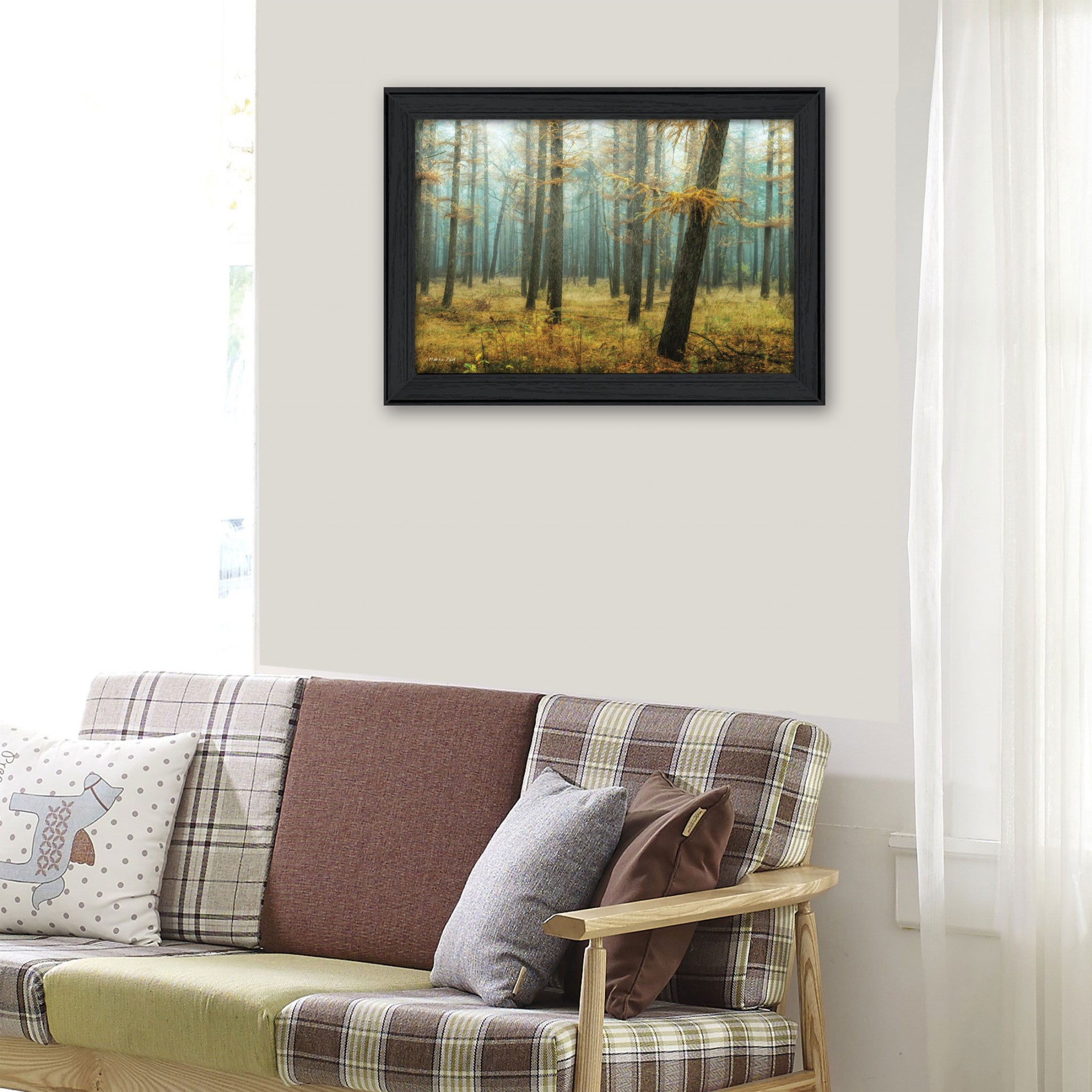 Holterberg In The Mist Black Framed Print Wall Art