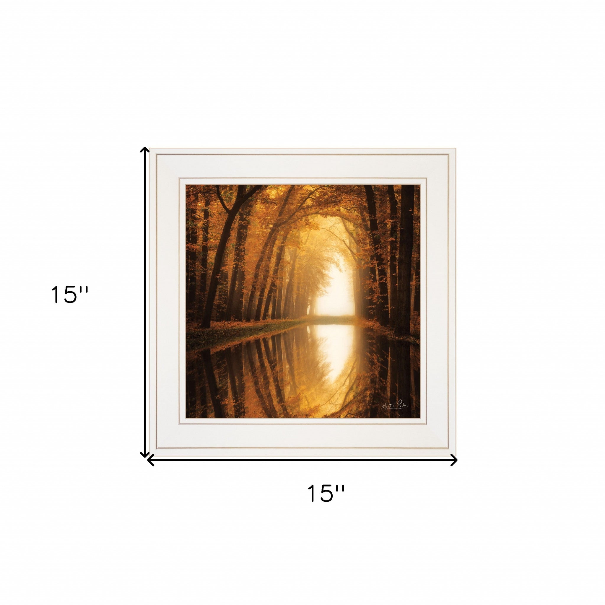 Lochem Reflections 1 White Framed Print Wall Art