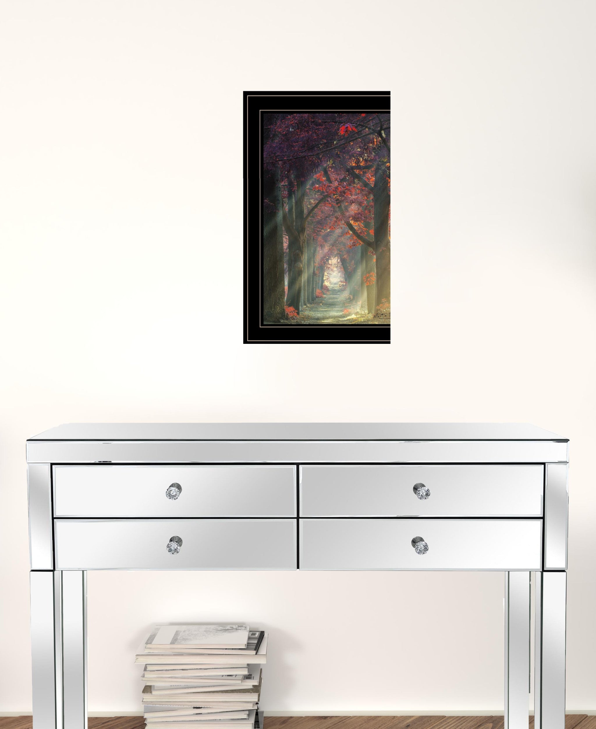 Path Of Happiness 2 Black Framed Print Wall Art