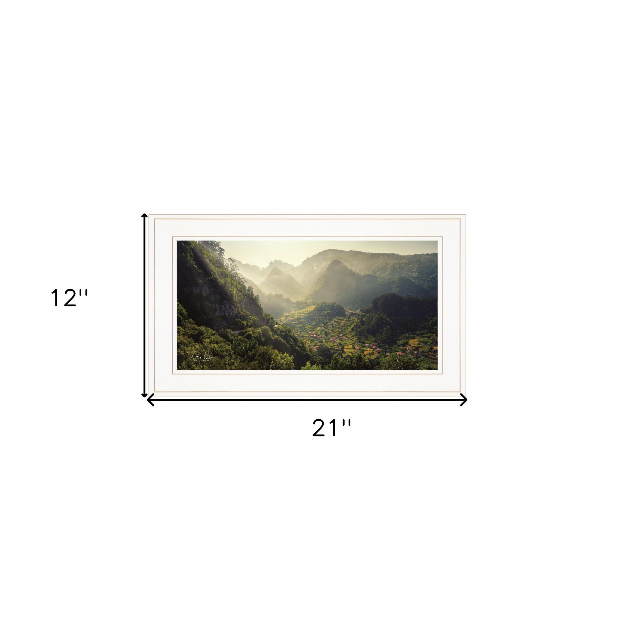 Land Of The Hobbits Martin Podt Ready To Hang Framed Print White Frame White Framed Print Wall Art