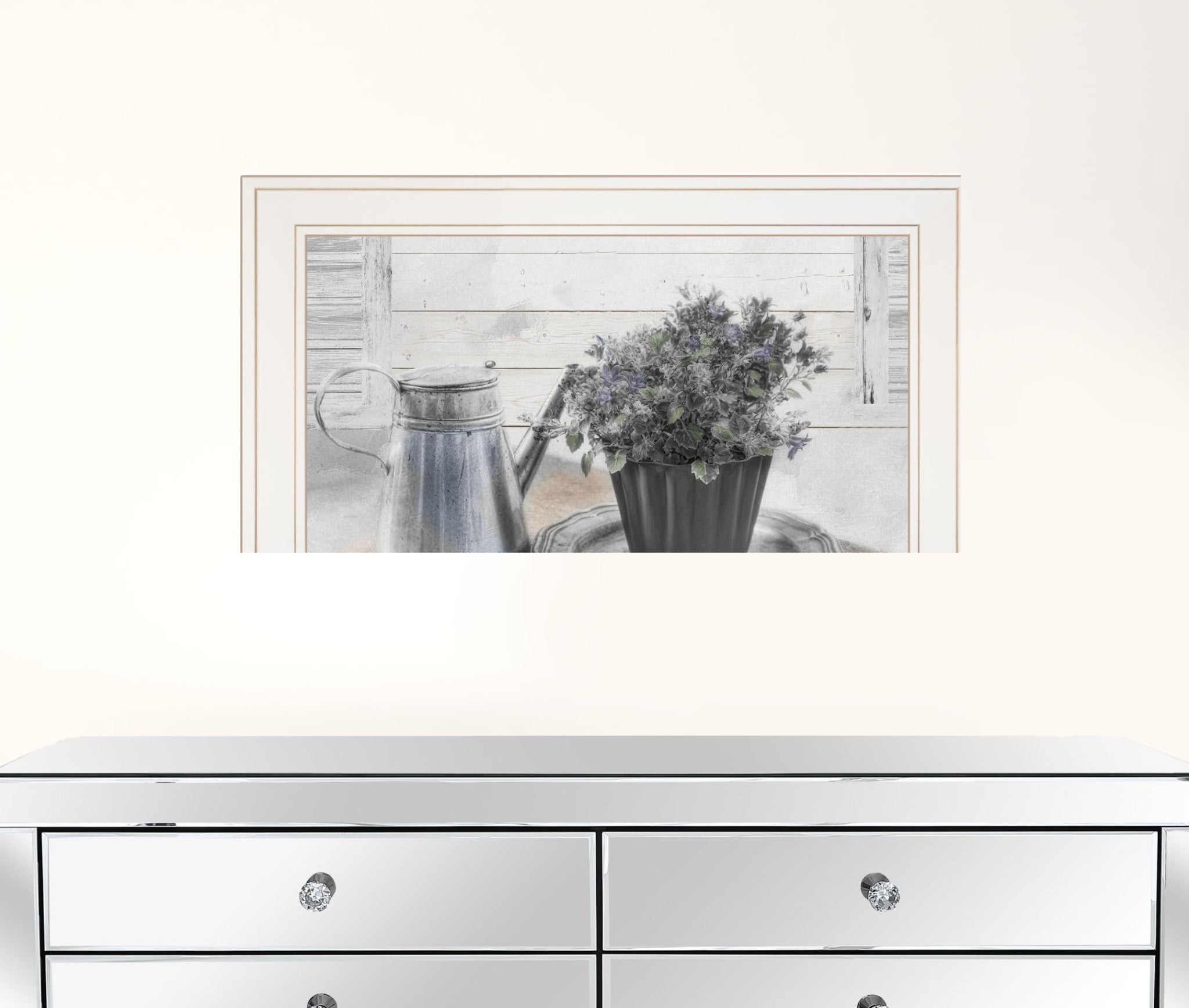 Light And Airy White Framed Print Wall Art