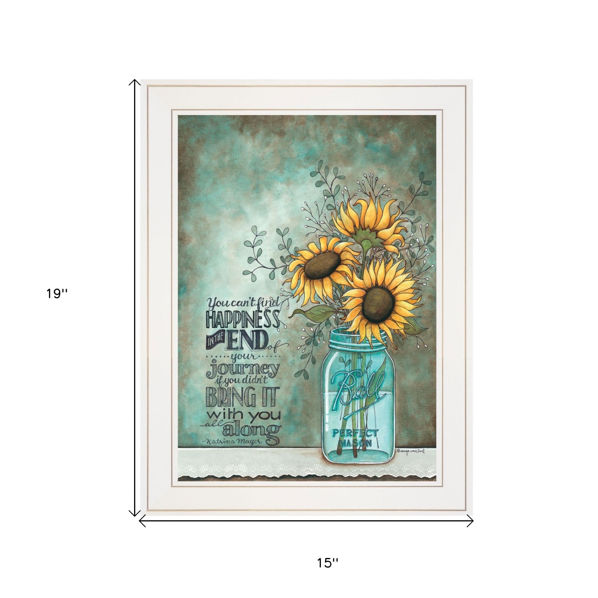 All Along 1 White Framed Print Wall Art