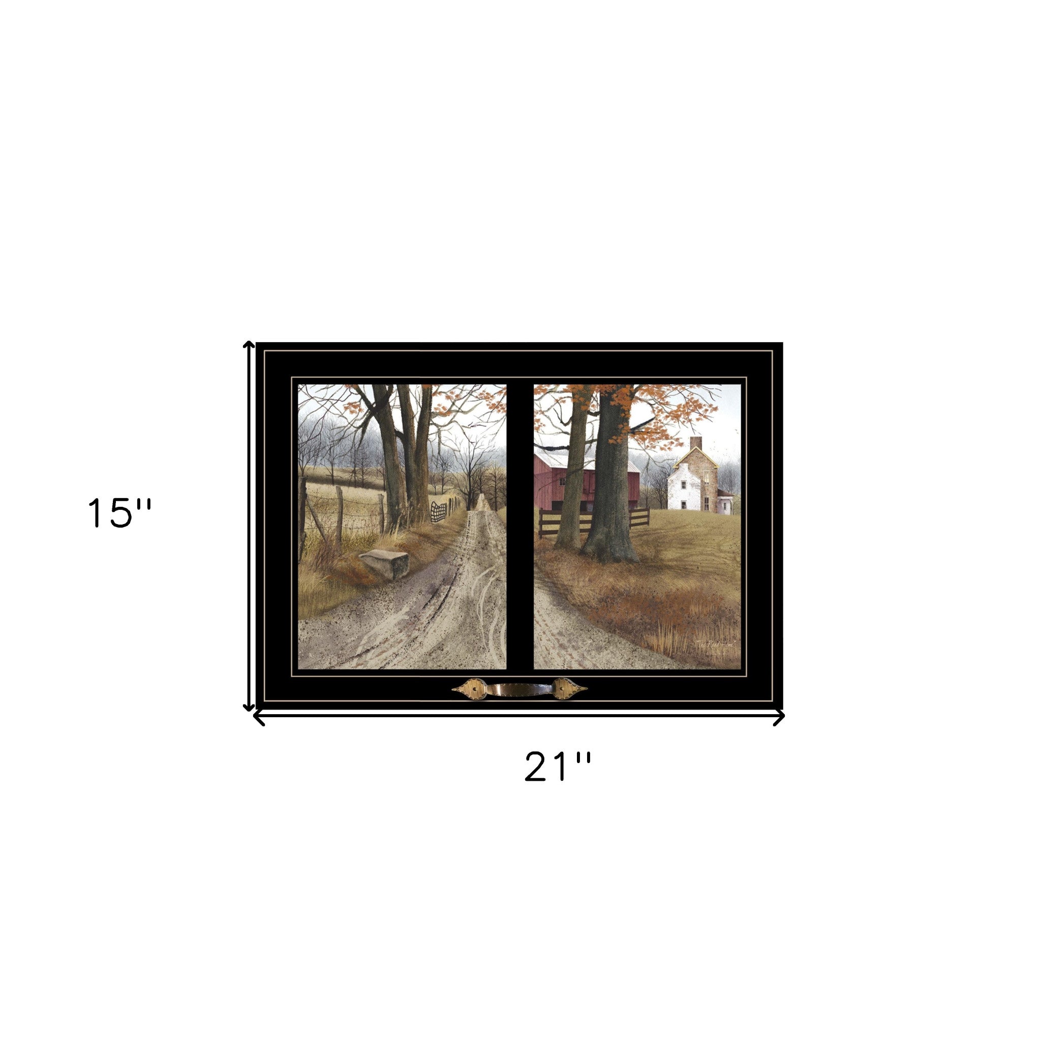 The Road Home 7 Black Framed Print Wall Art