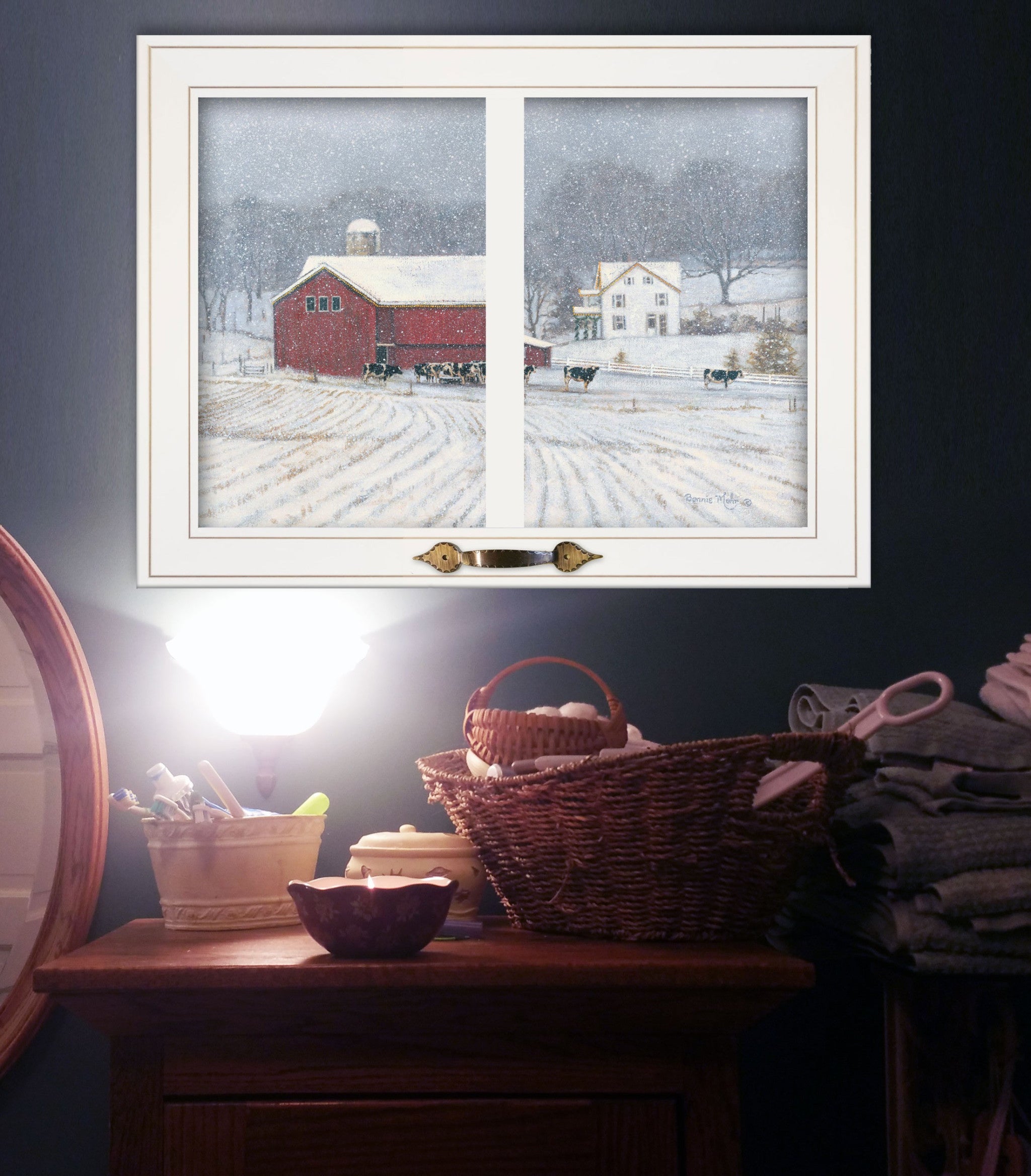 The Home Place 3 White Framed Print Wall Art