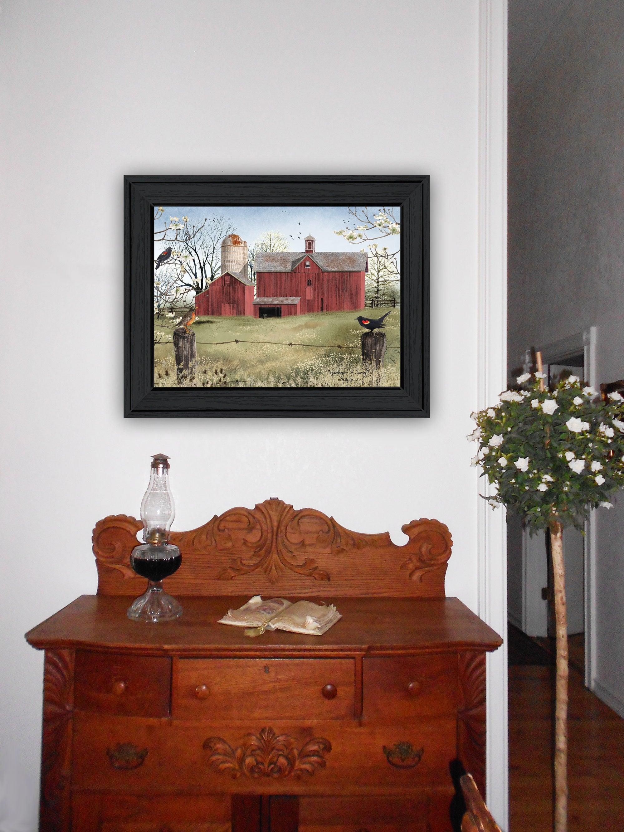 Harbingers Of Spring 6 Black Framed Print Wall Art