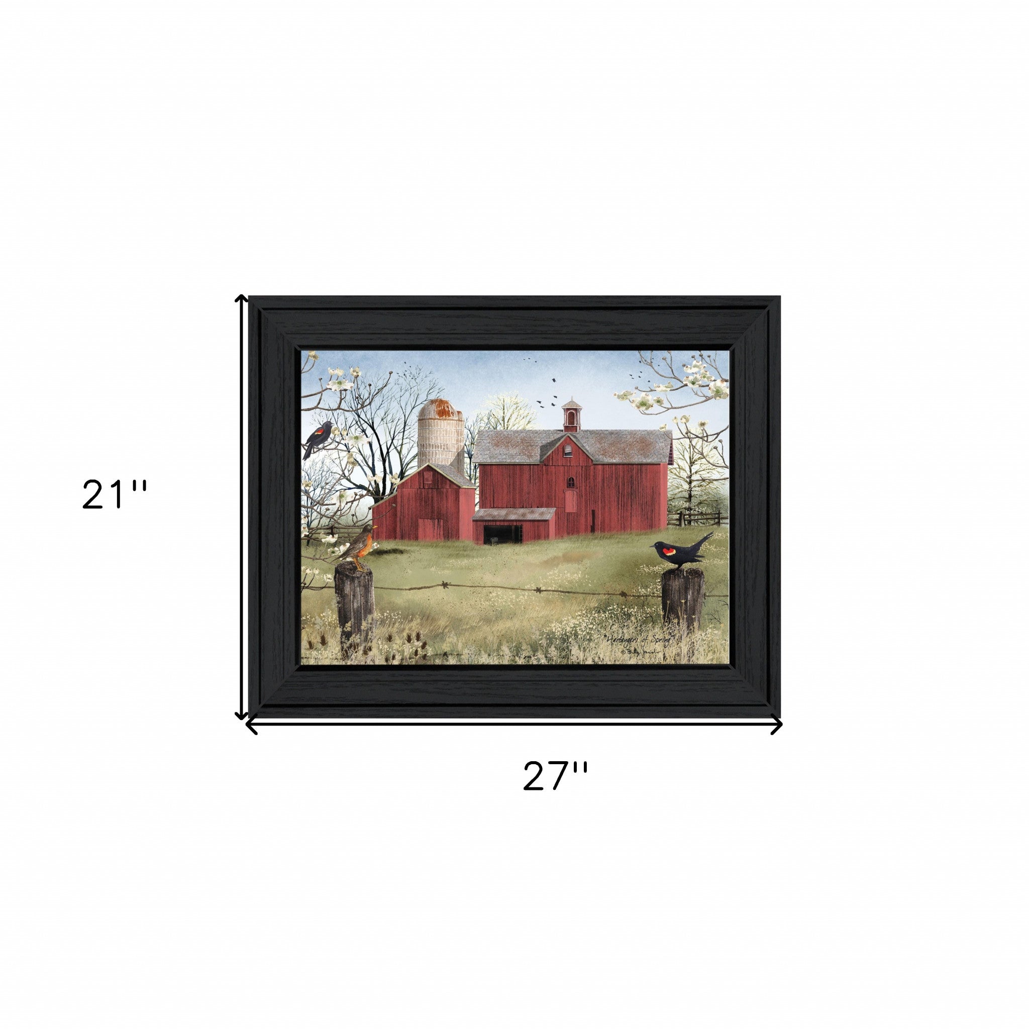 Harbingers Of Spring 6 Black Framed Print Wall Art