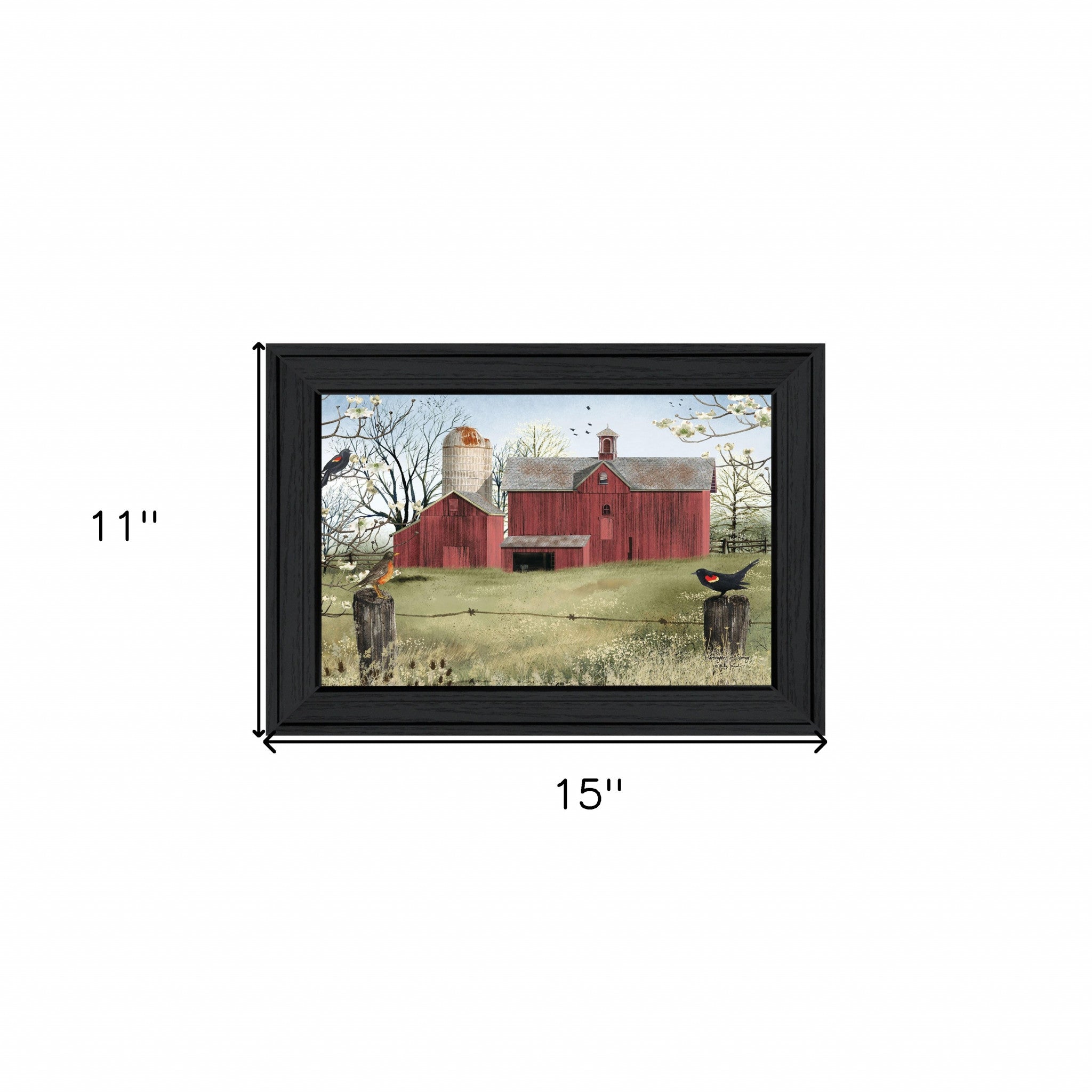 Harbingers Of Spring 1 Black Framed Print Wall Art