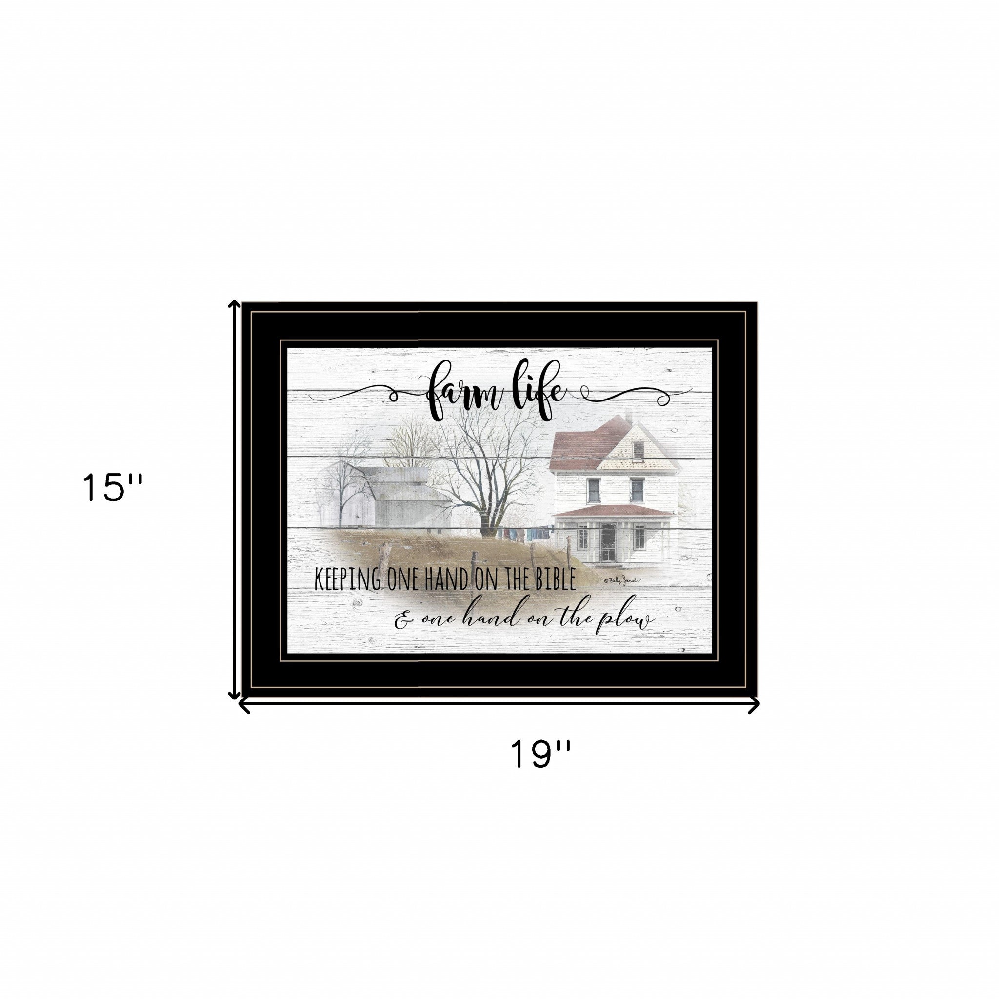 Farm Life 6 Black Framed Print Wall Art