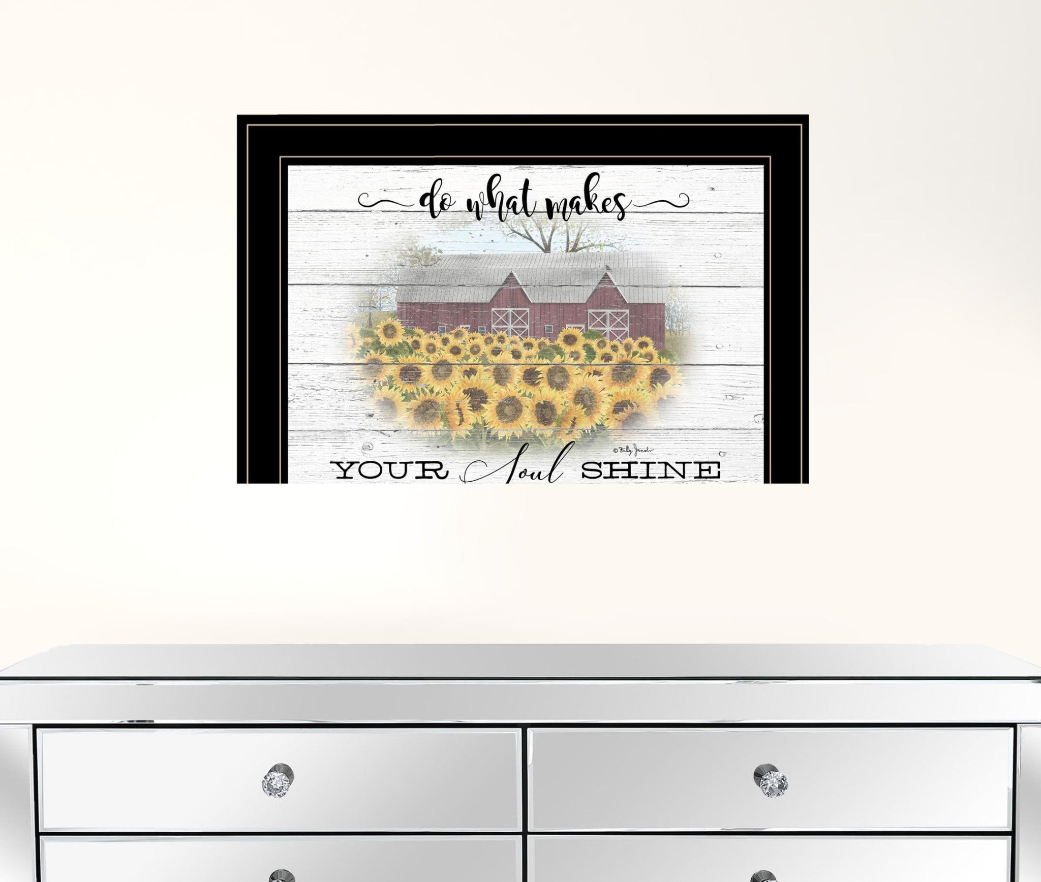 Do What Makes Your Soul Shine Black Framed Print Wall Art