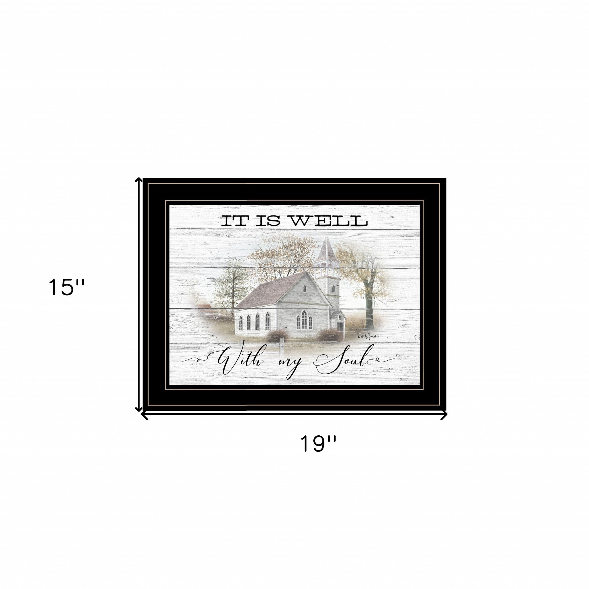 It Is Well 2 Black Framed Print Wall Art