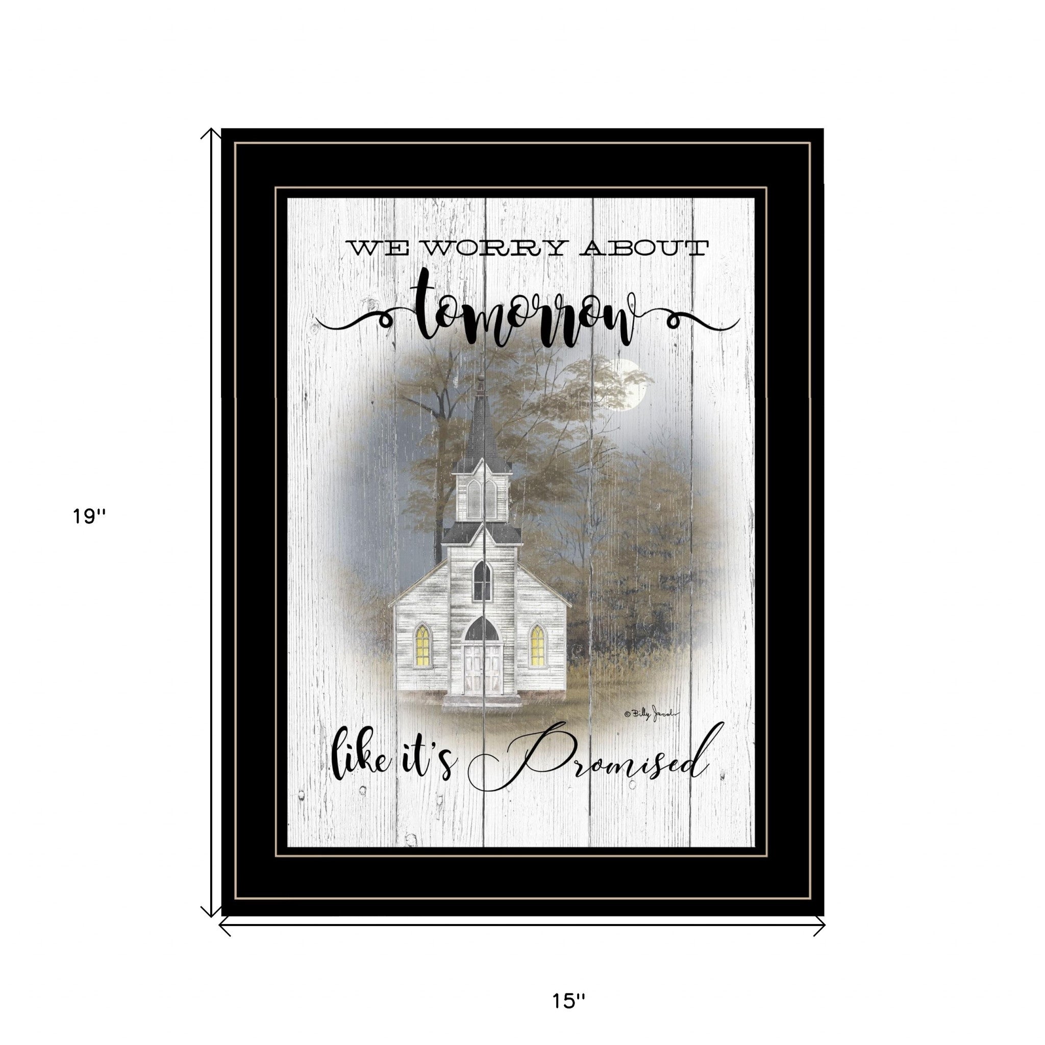 Tomorrow 2 Black Framed Print Wall Art