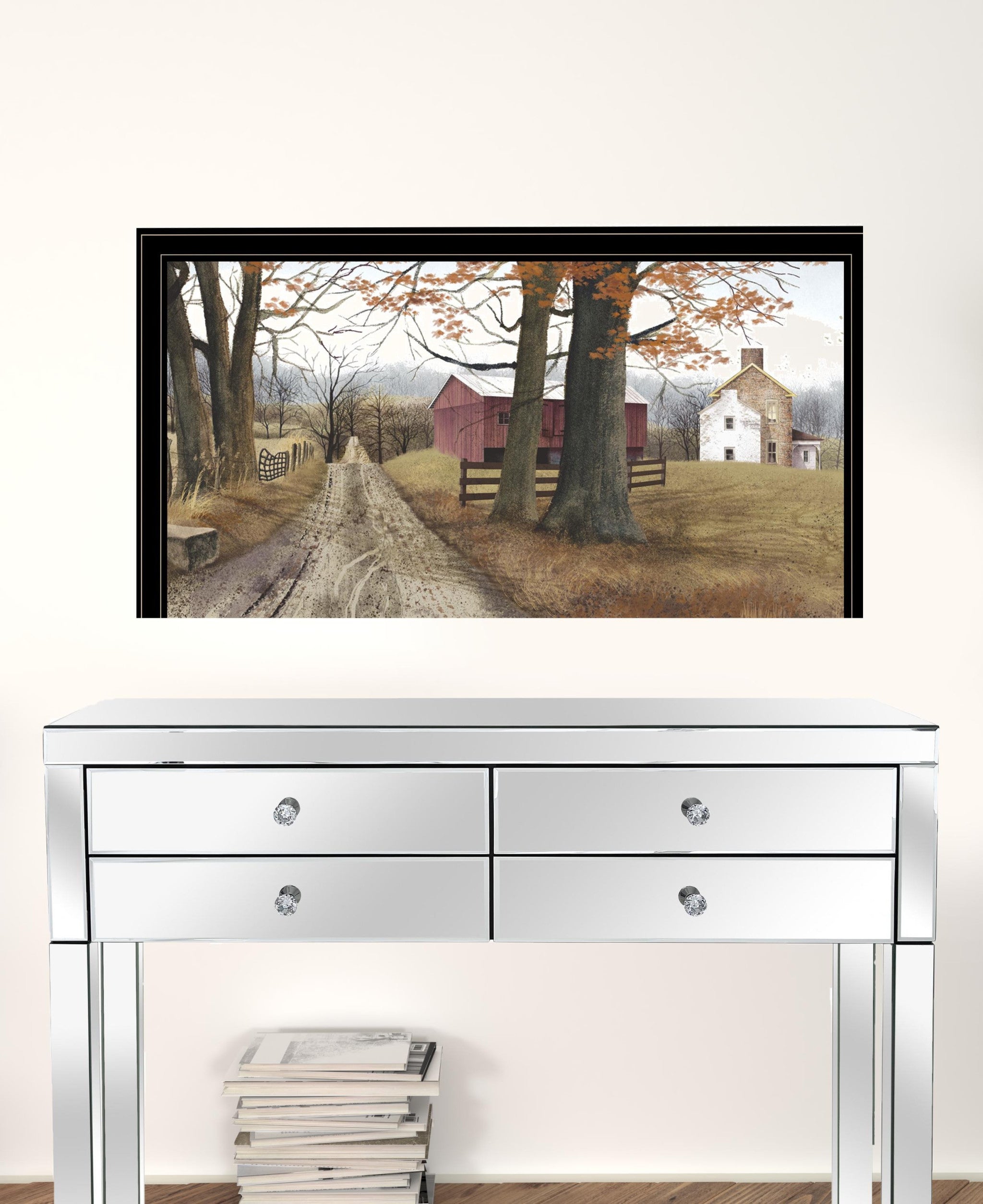 The Road Home 15 Black Framed Print Wall Art