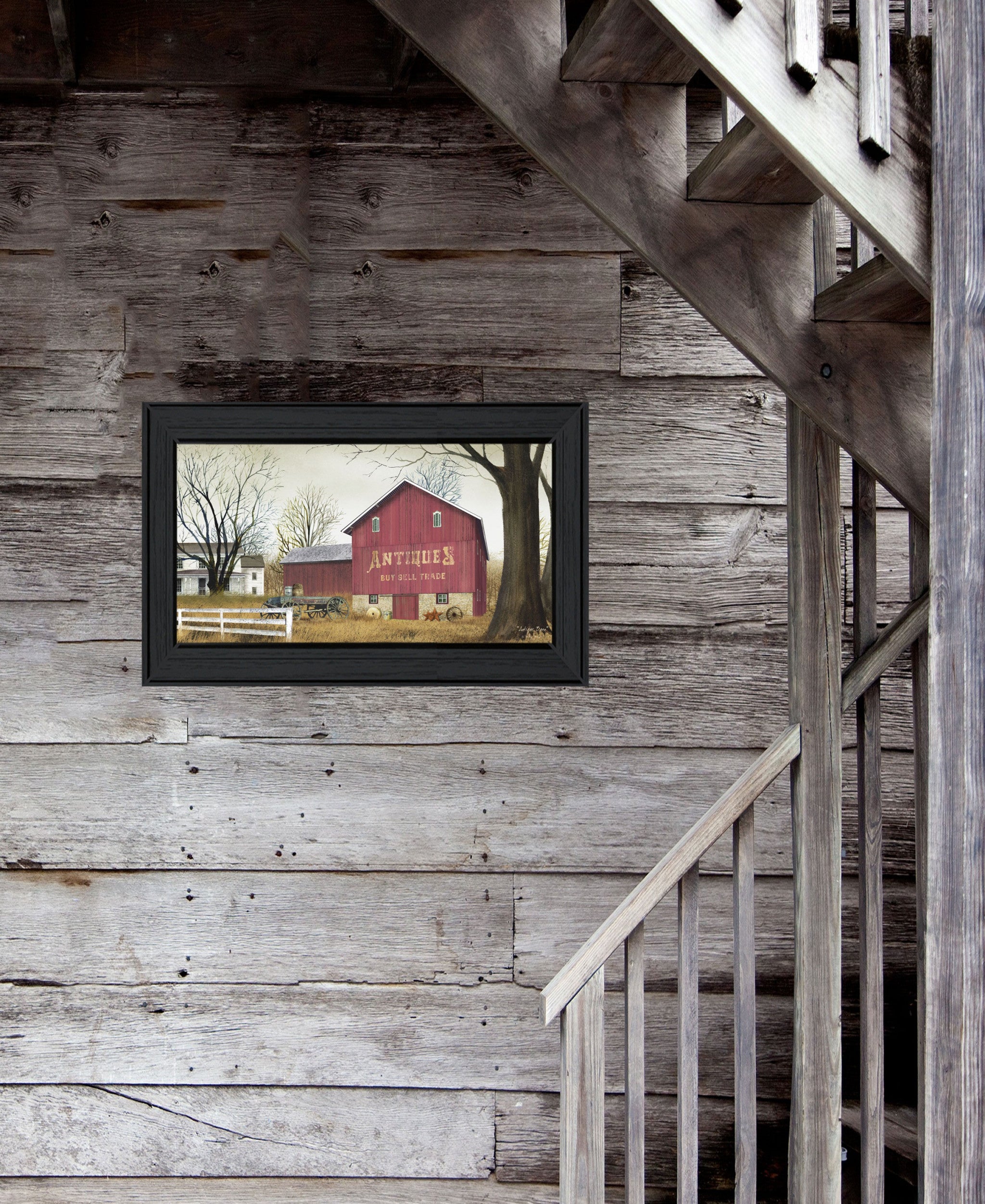 Antique Barn 2 Black Framed Print Wall Art