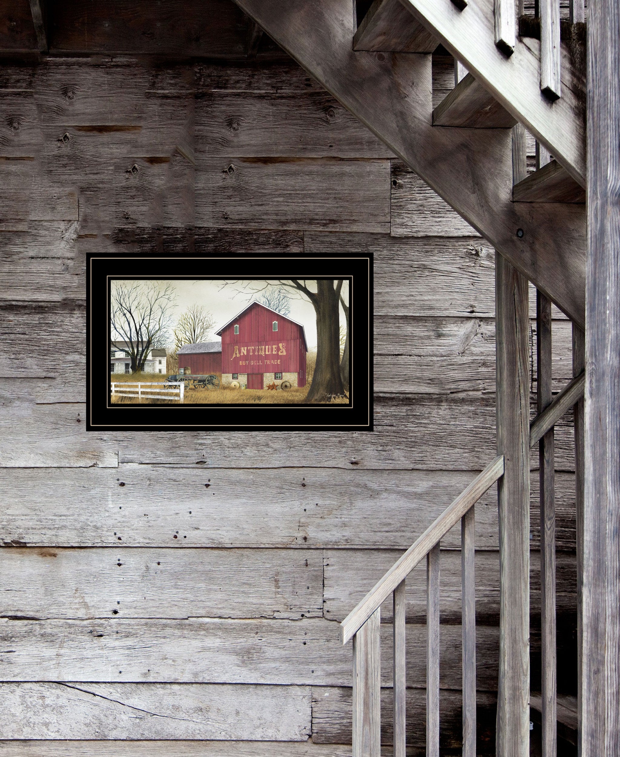 Antique Barn 3 Black Framed Print Wall Art