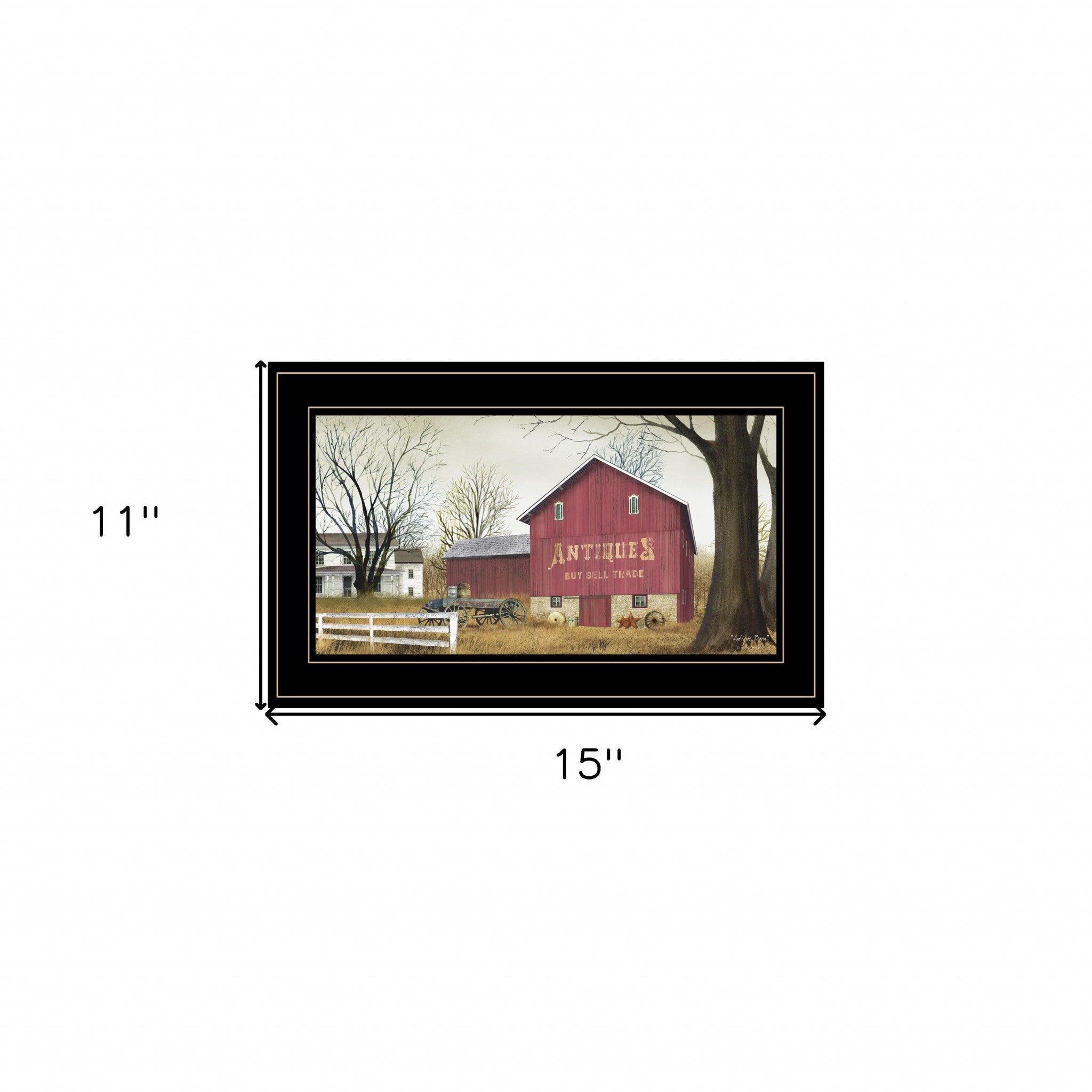 Antique Barn 3 Black Framed Print Wall Art