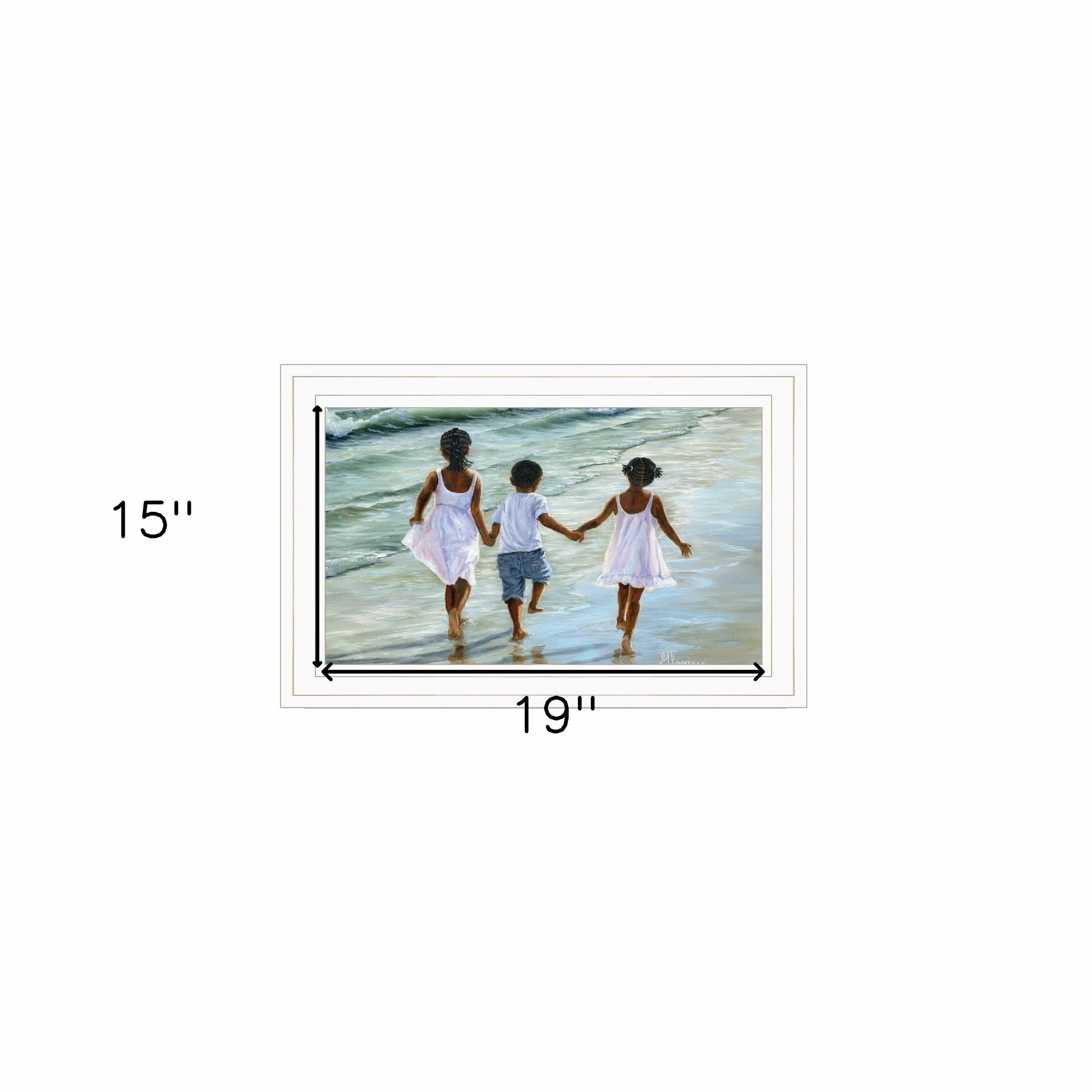 Family And Friends 2 White Framed Print Wall Art