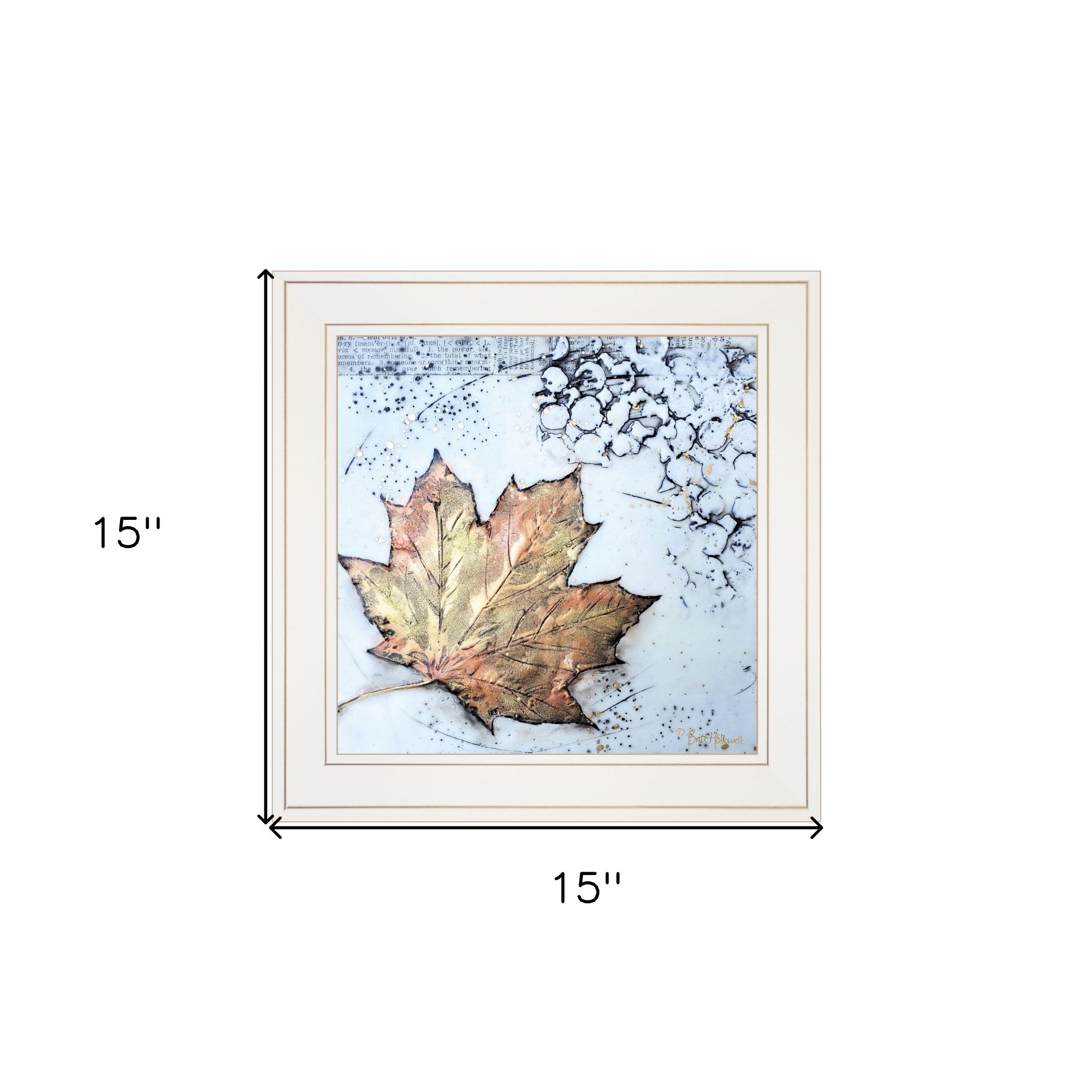 Channeling Fall 1 White Framed Print Wall Art