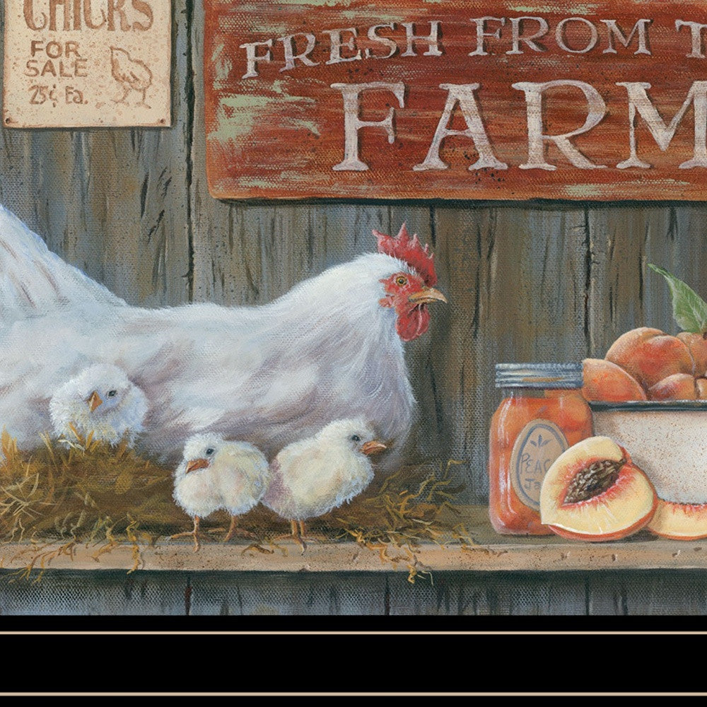 Fresh From The Farm 3 Black Framed Print Wall Art