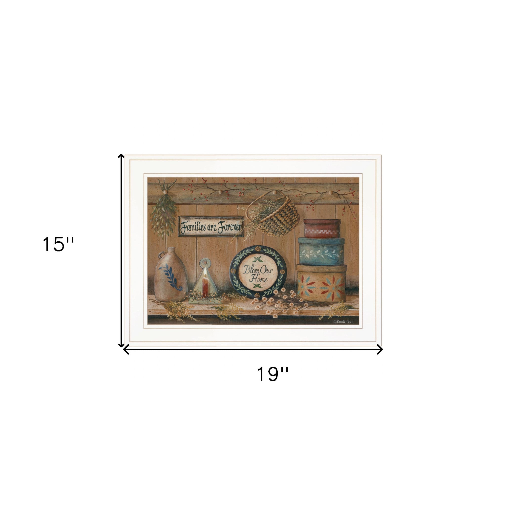 Treasures On The Shelf II 2 White Framed Print Wall Art