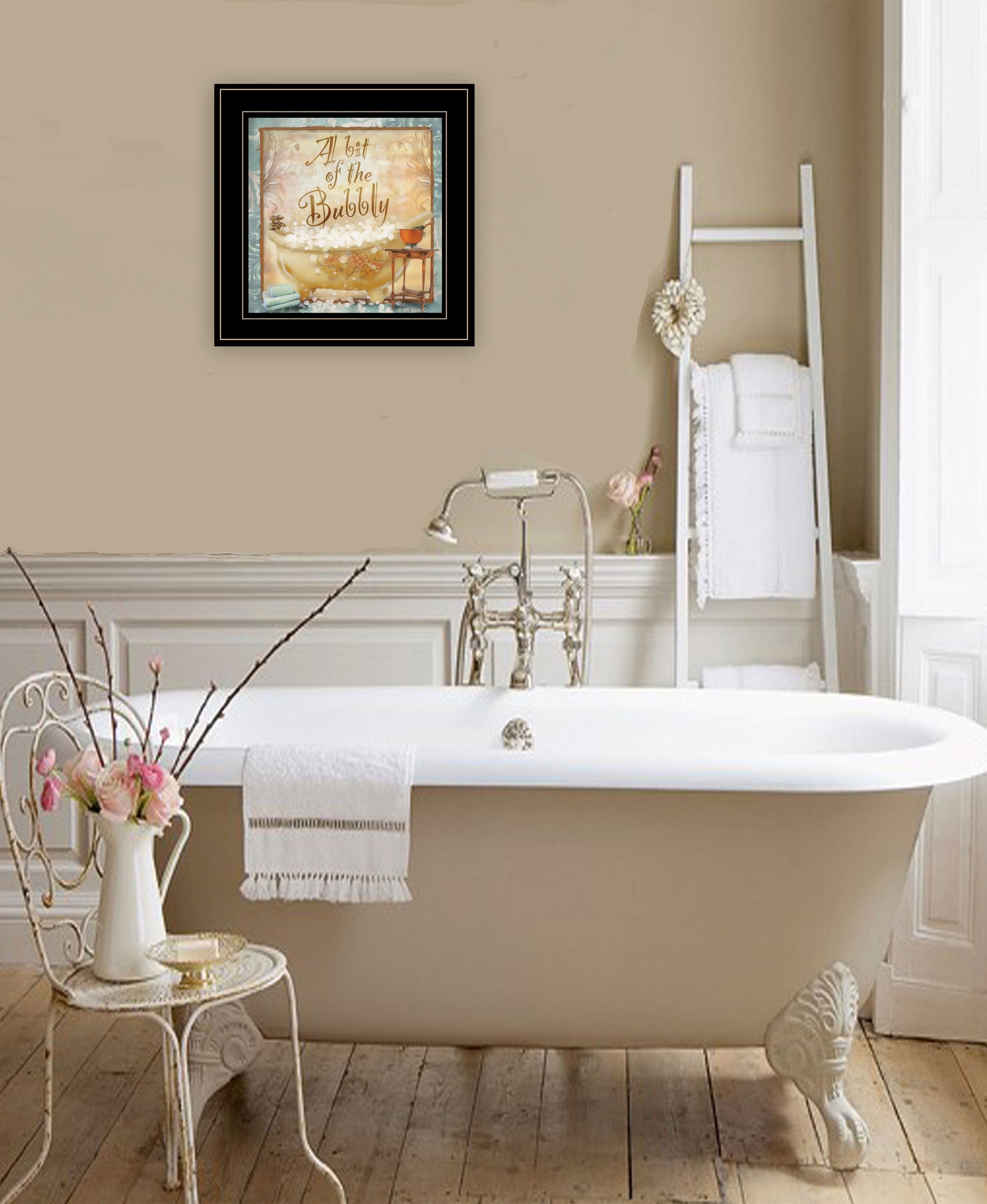 A Bit Of Bubbly 2 Black Framed Print Wall Art