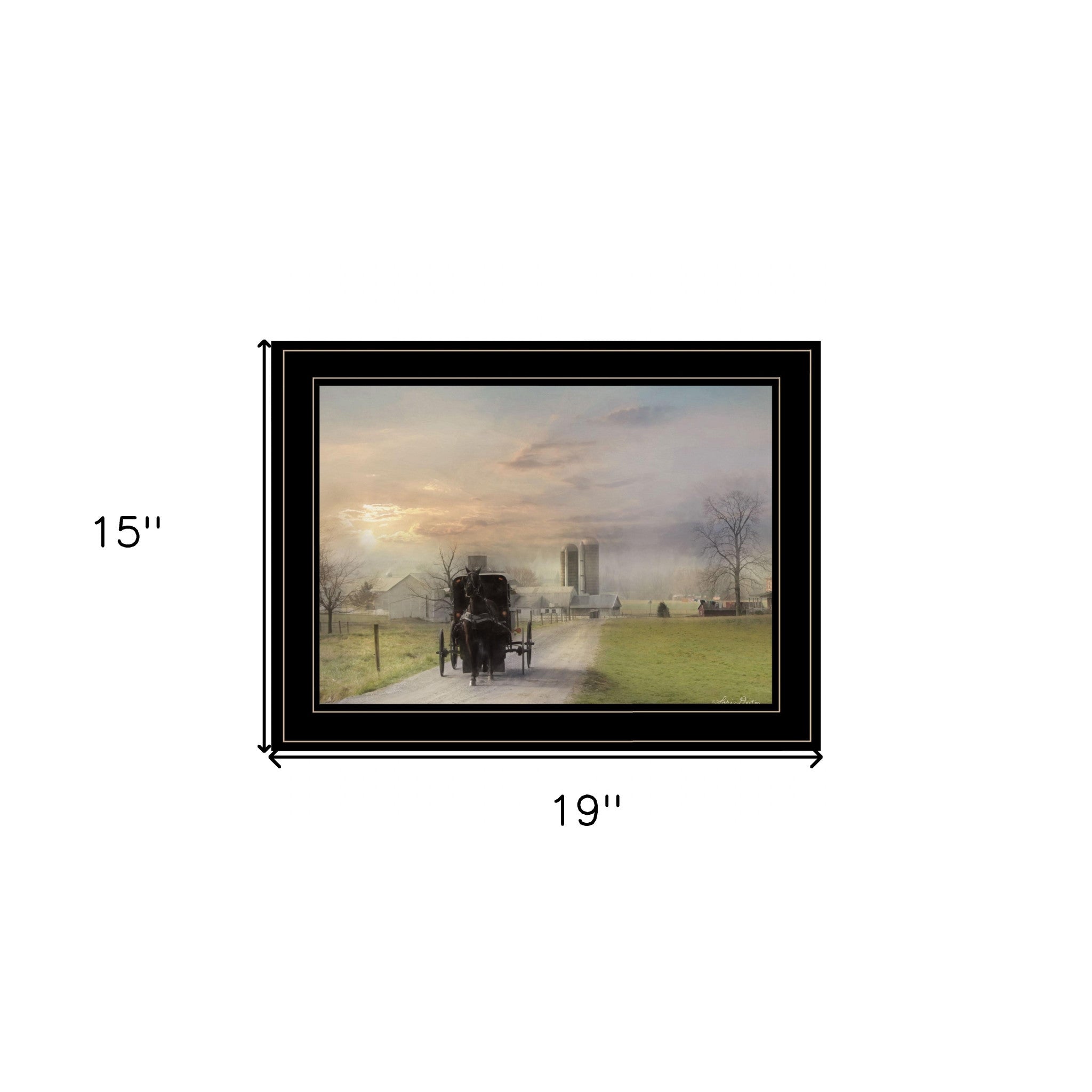 Morning Exercise 3 Black Framed Print Wall Art