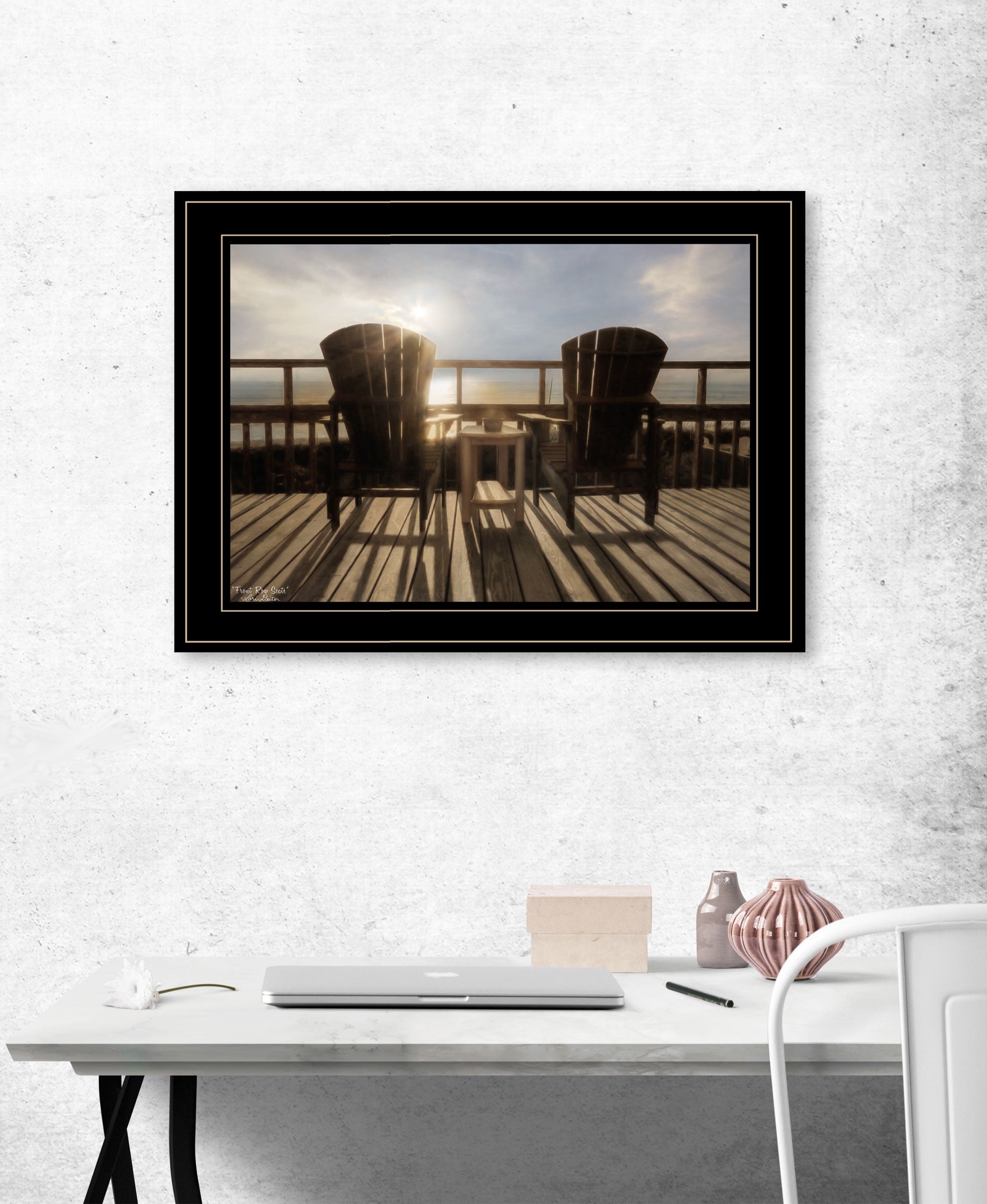 Front Row Seats 1 Black Framed Print Wall Art