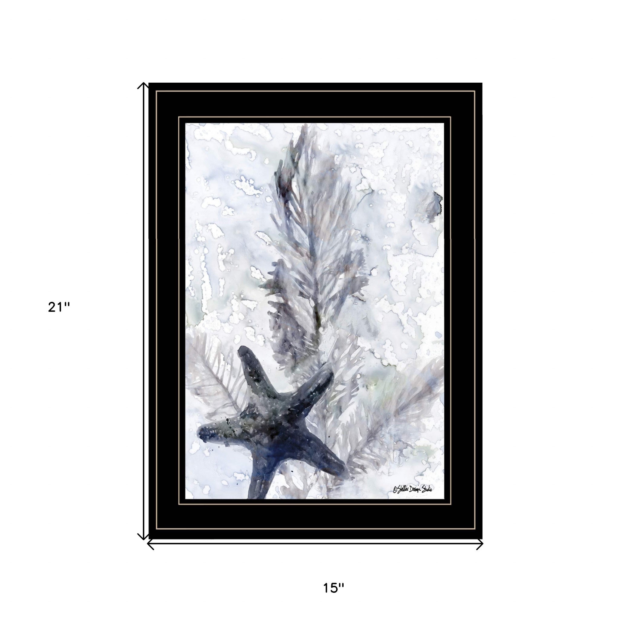 Ocean Collection 4 Black Framed Print Wall Art