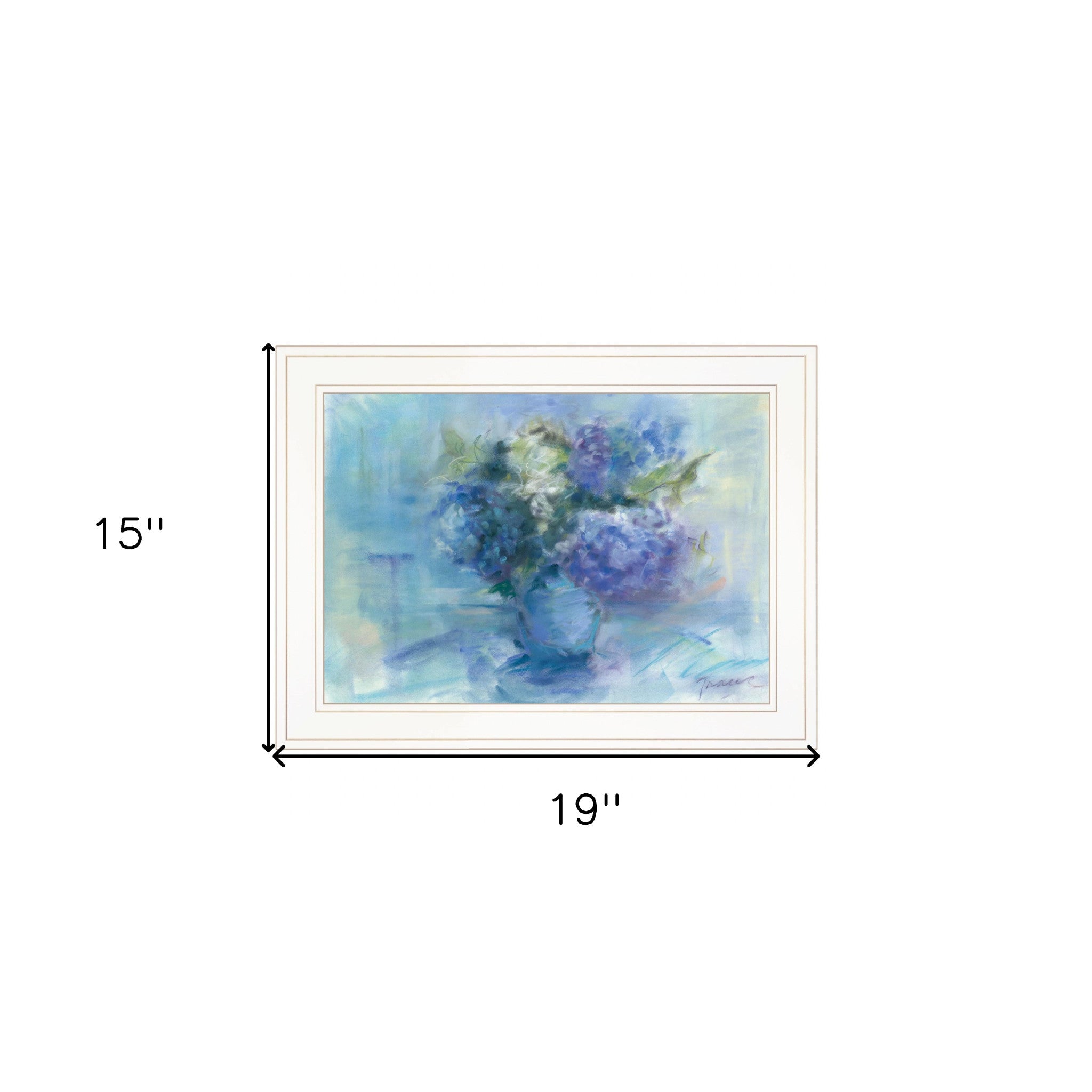 Bouquet 2 White Framed Print Wall Art