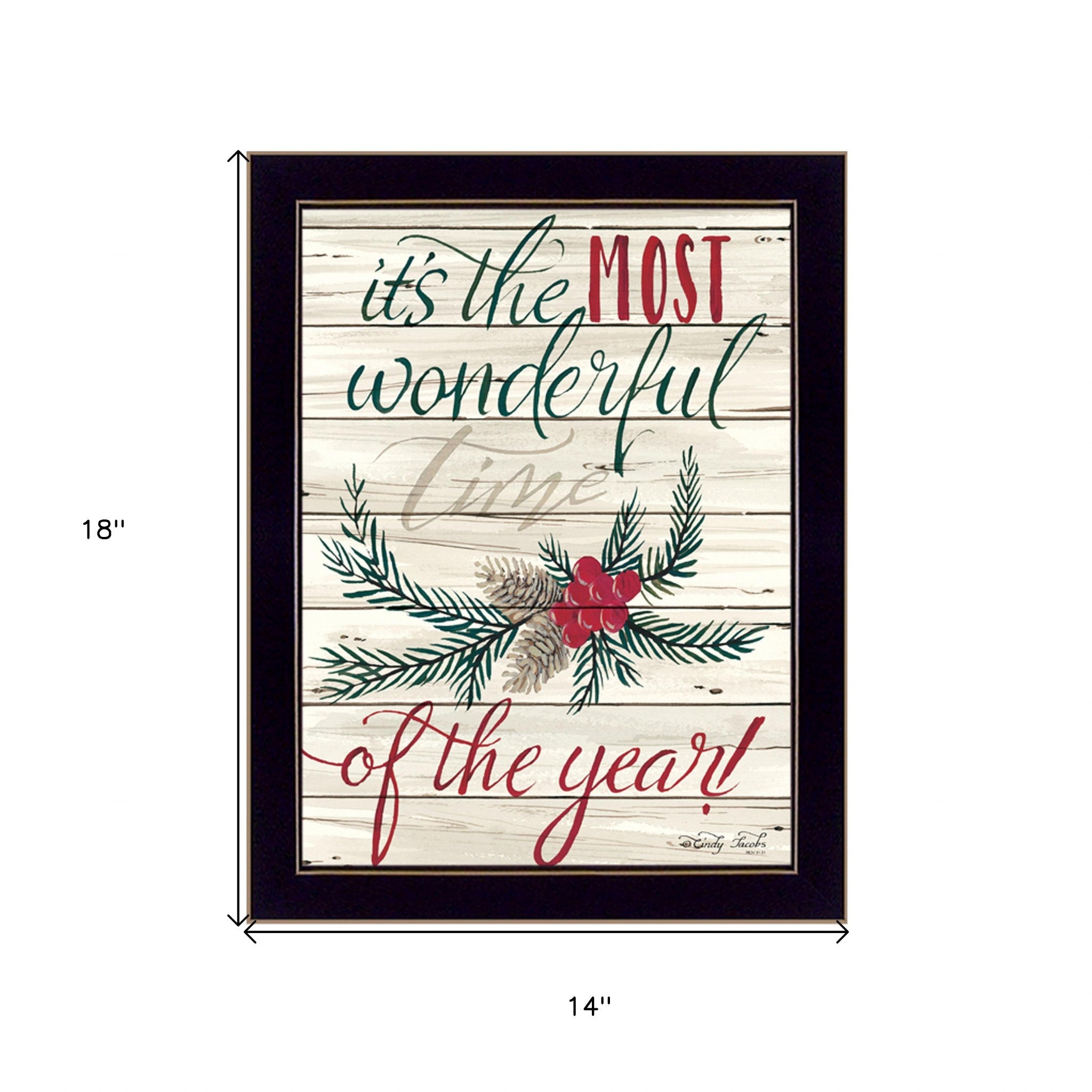 The Most Wonderful Time 3 Black Framed Print Wall Art